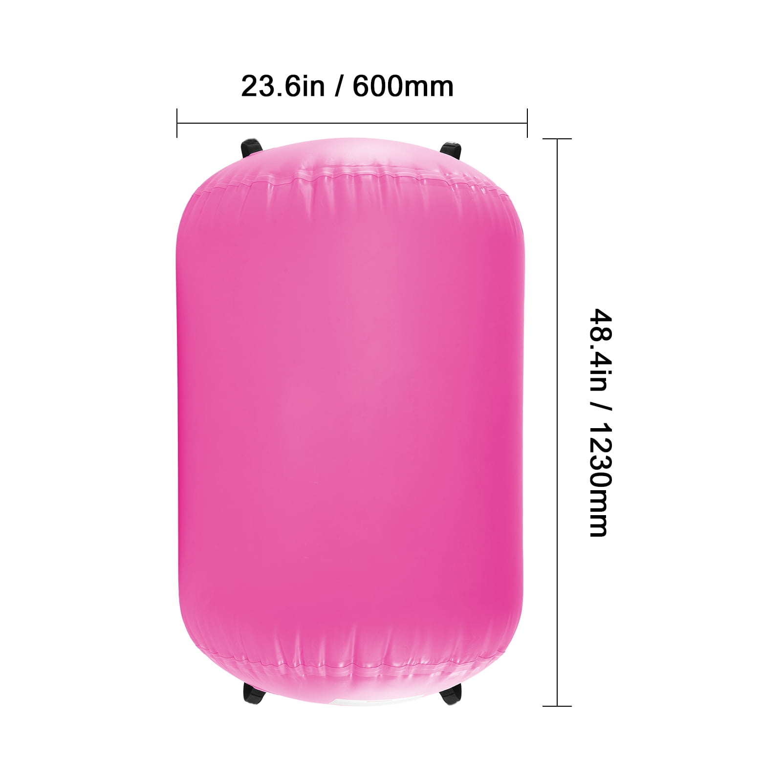 KFFKFF Air Mat for Tumbling, Round Inflatable Gymnastics Roller, Air Barrel Equipment with Electric Pump, Ideal for Home, Gym, Yoga, Cheer, Beach, Park, Water Activities, Pink - Image 9