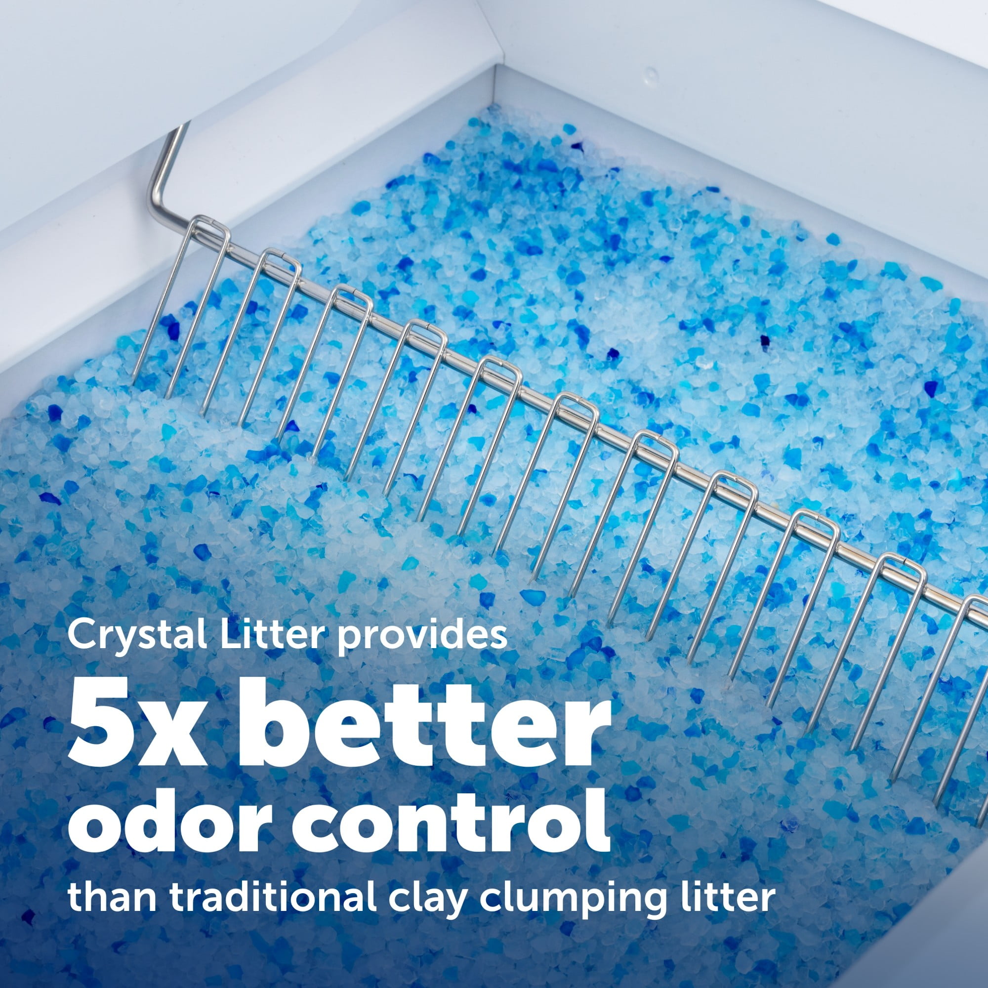 PetSafe ScoopFree Crystal Pro Legacy Top-Entry Self-Cleaning Cat Litter Box, Automatic, Gray - Image 3