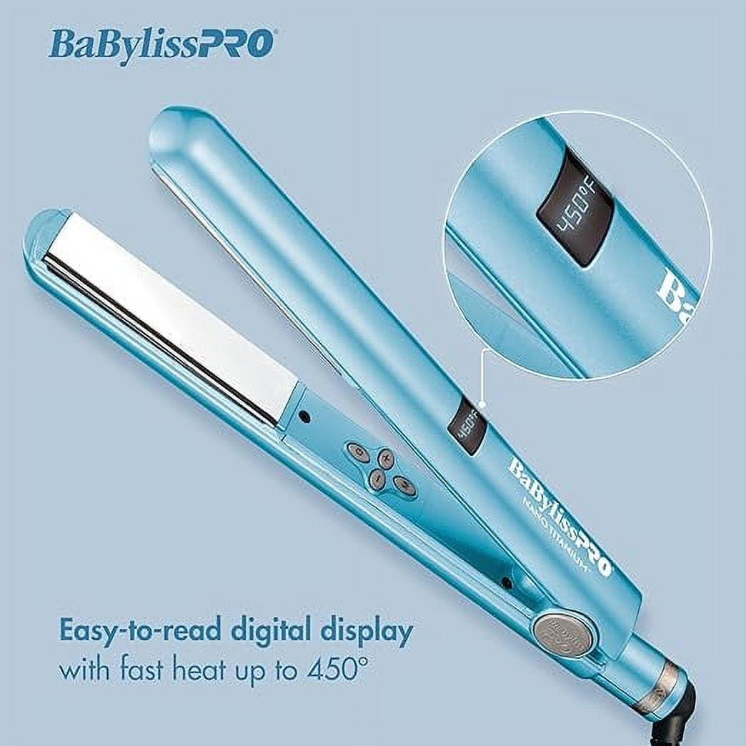 BaBylissPRO Nano Titanium 1" Digital Flat Iron Hair Straightener - Image 5