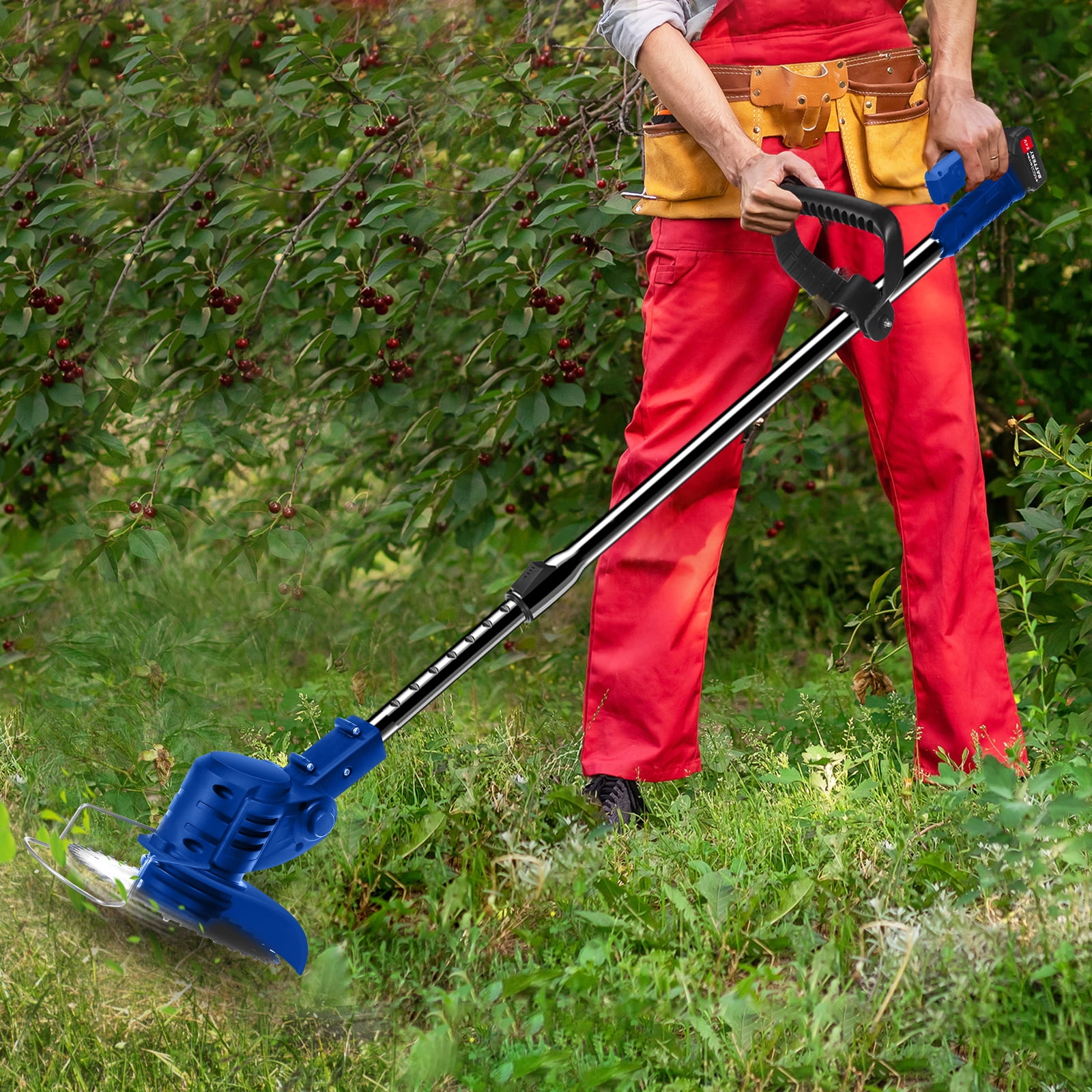 Paddsun Electric Weed Eater Lawn Edger Cordless Grass String Trimmer Cutter 24V &Battery - Image 13