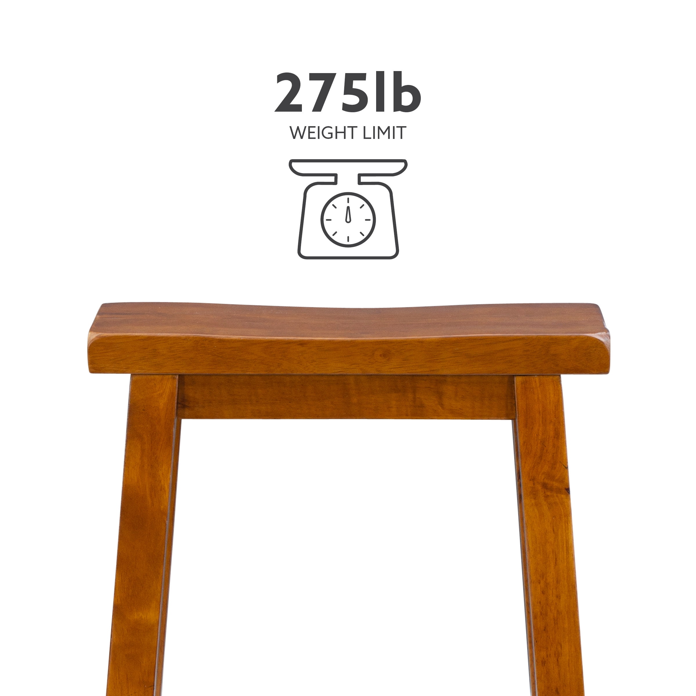 Powell "Honey Brown" Counter Stool, 24" Seat Height - Image 5