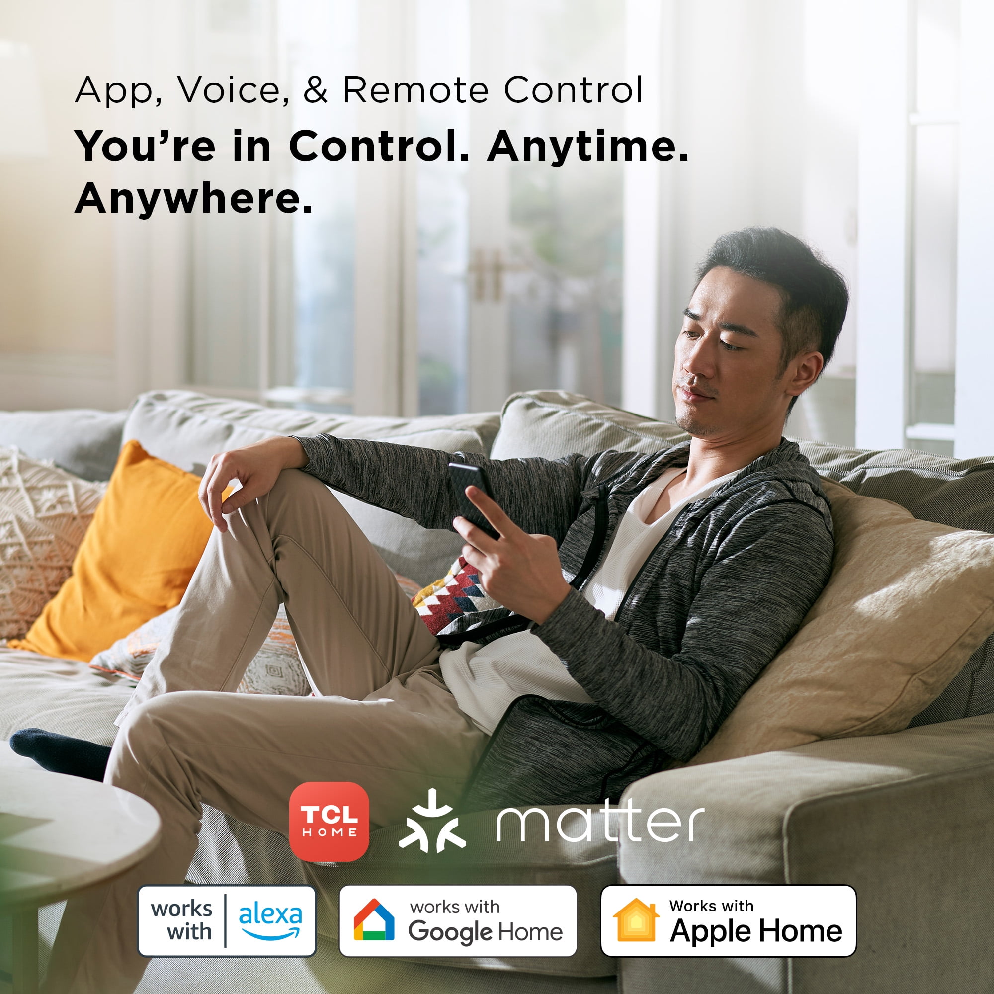 TCL 10,000 BTU Smart Window Air Conditioner, Fan & Dehumidifier, 450 Sq. Ft., Remote Control, Works with Alexa/Google Assistant, Black, W10W92-B4 - Image 5