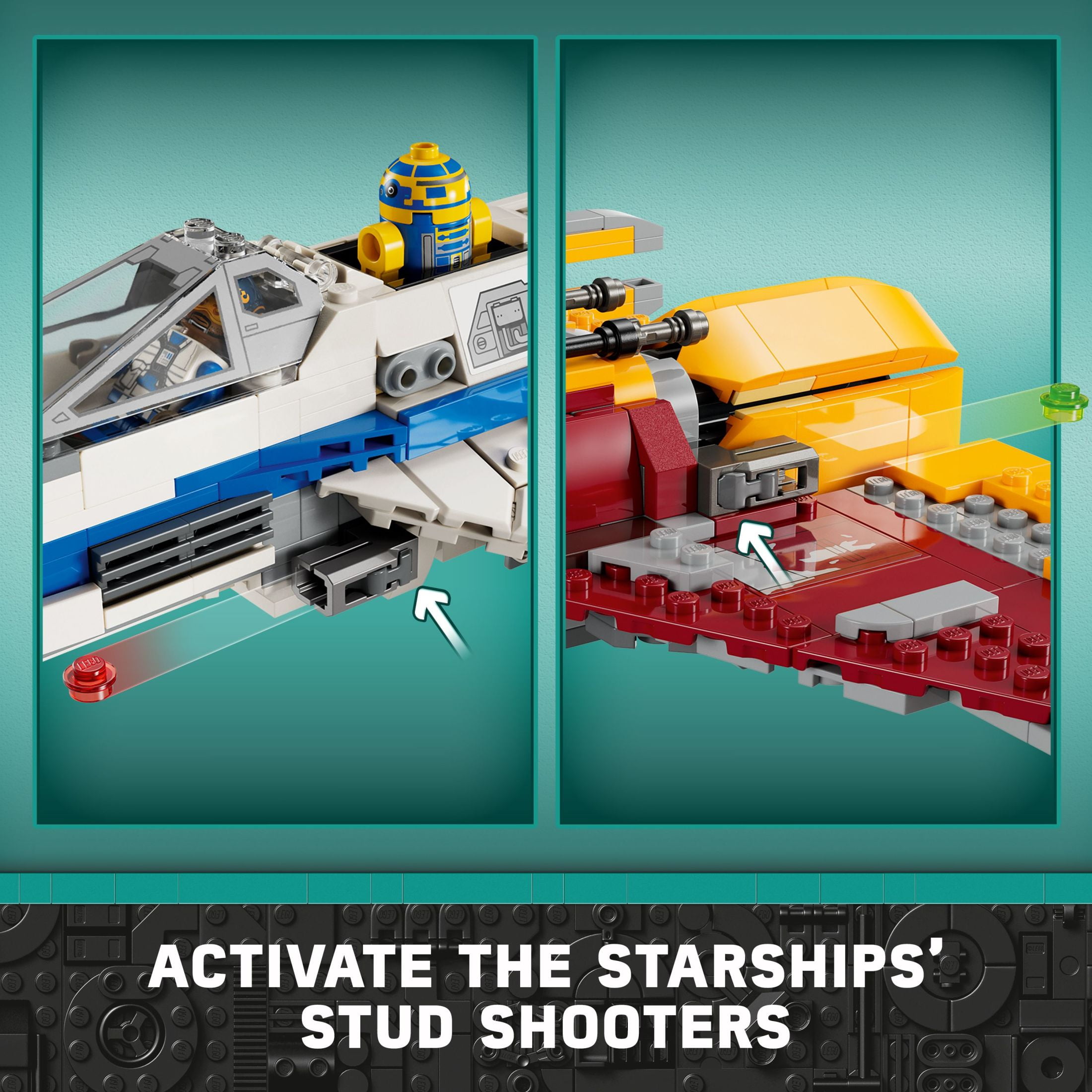 LEGO Star Wars: Ahsoka New Republic E-Wing vs. Shin Hati’s Starfighter 75364 Star Wars Playset Based on the Ahsoka TV Series, Show Inspired Building Toy for Ahsoka Fans Featuring 5 Star Wars Figures - Image 7