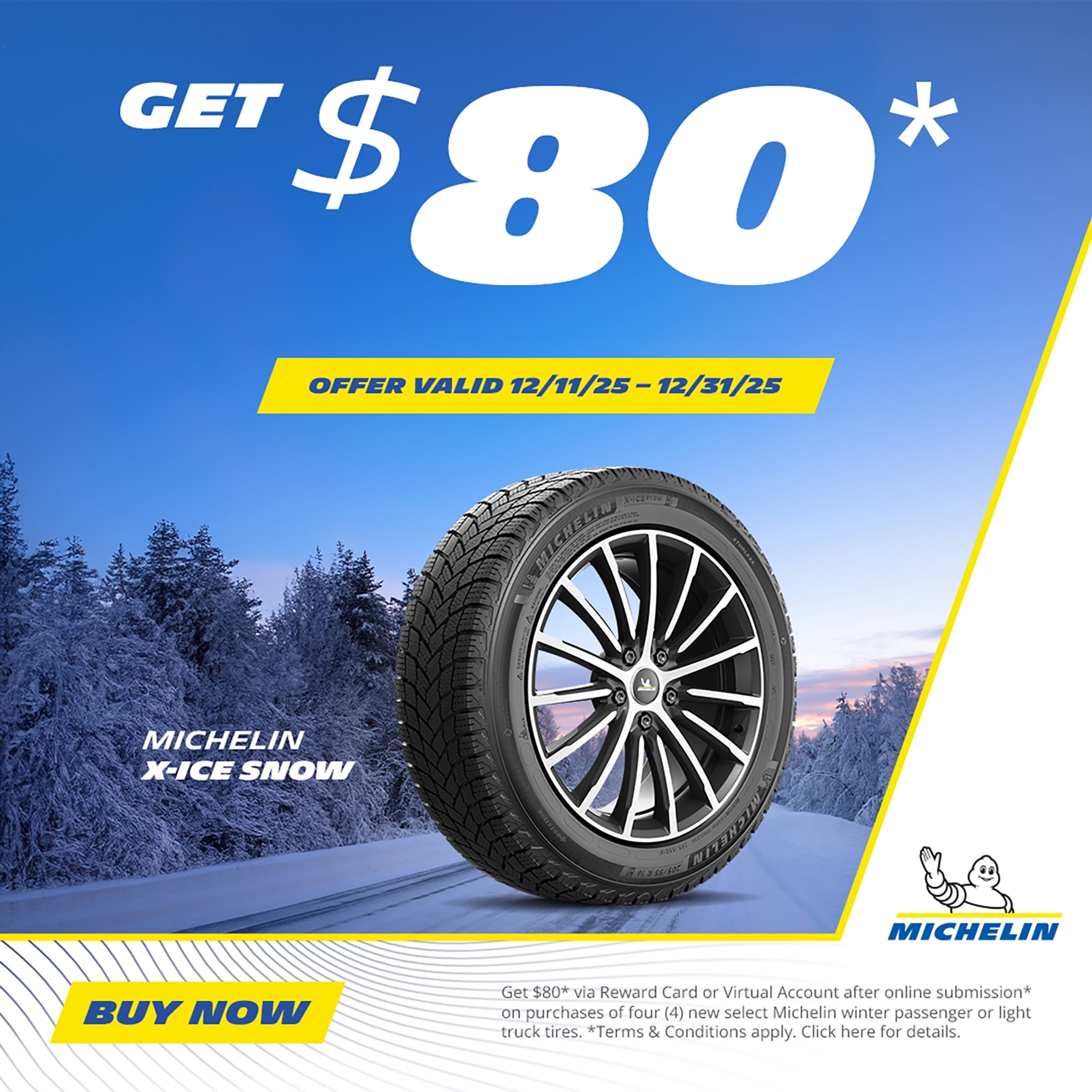 Michelin X-Ice Snow Winter 245/50R20 105T XL Passenger Tire - Image 7