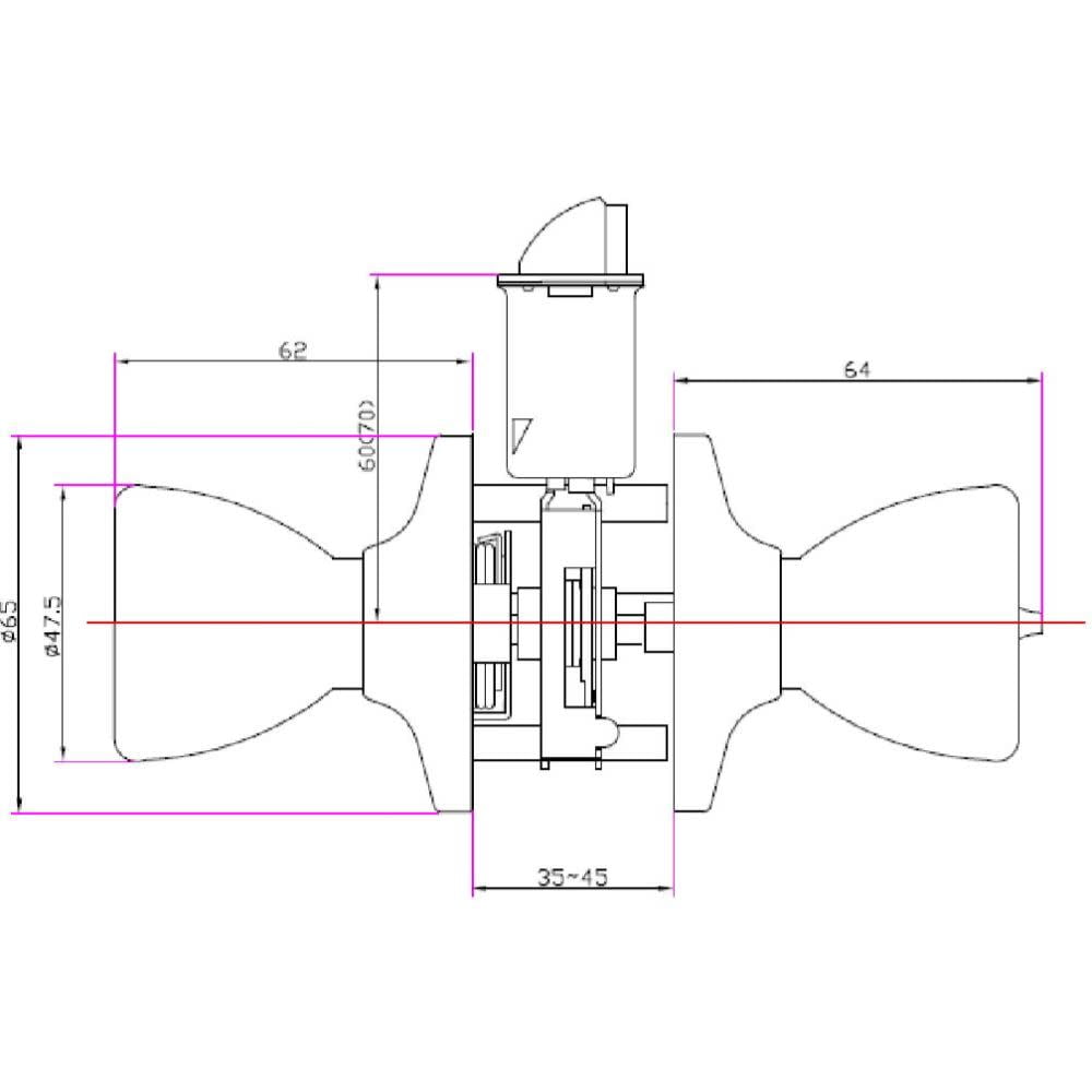 Design House Terrace Satin Nickel Privacy Bed and Bath Door Knob Set, 6-Pack - Image 3
