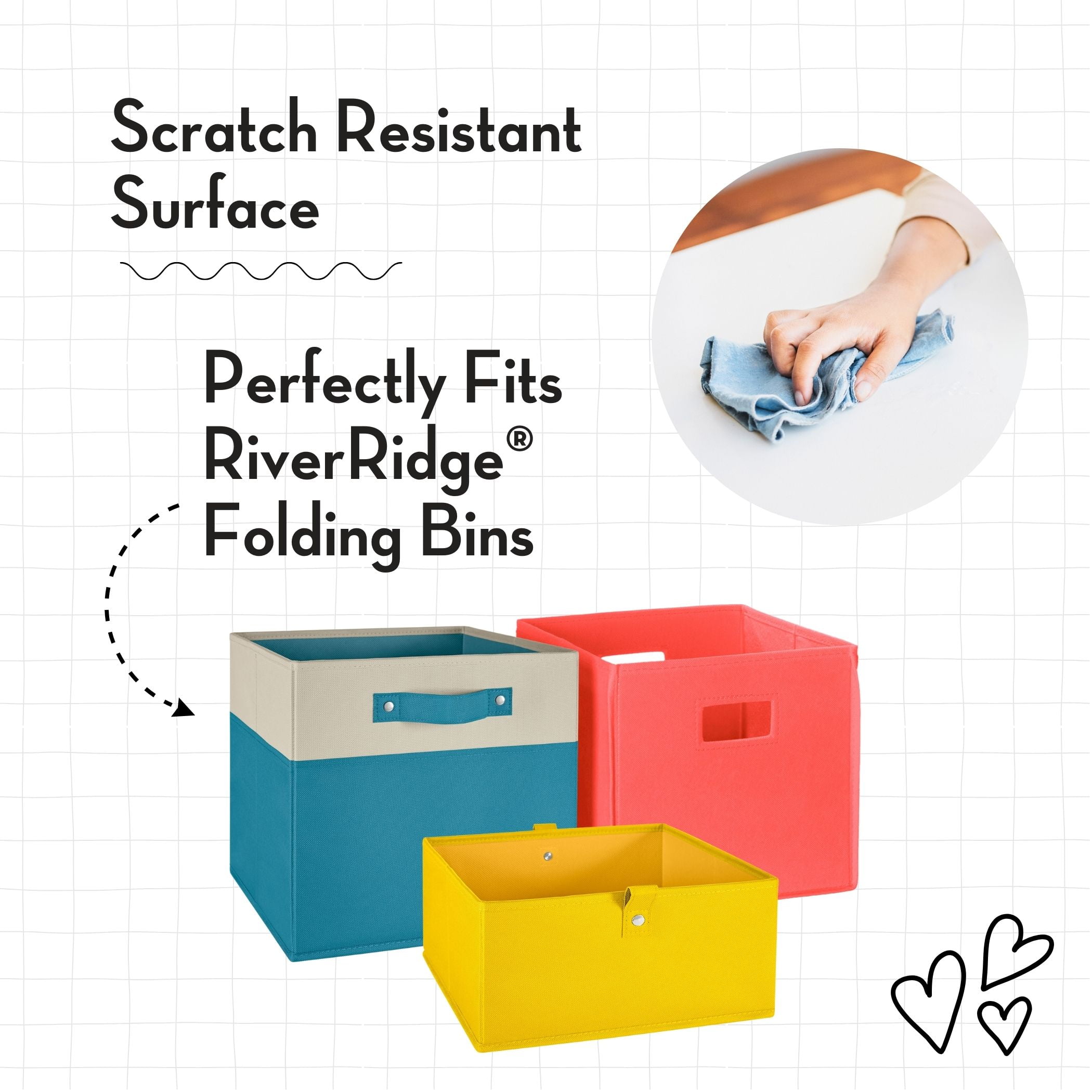 RiverRidge Kids Art Activity Table Desk with 4 Cubbies, 4 Storage Cups and 2 Wall Art Bars - Image 4