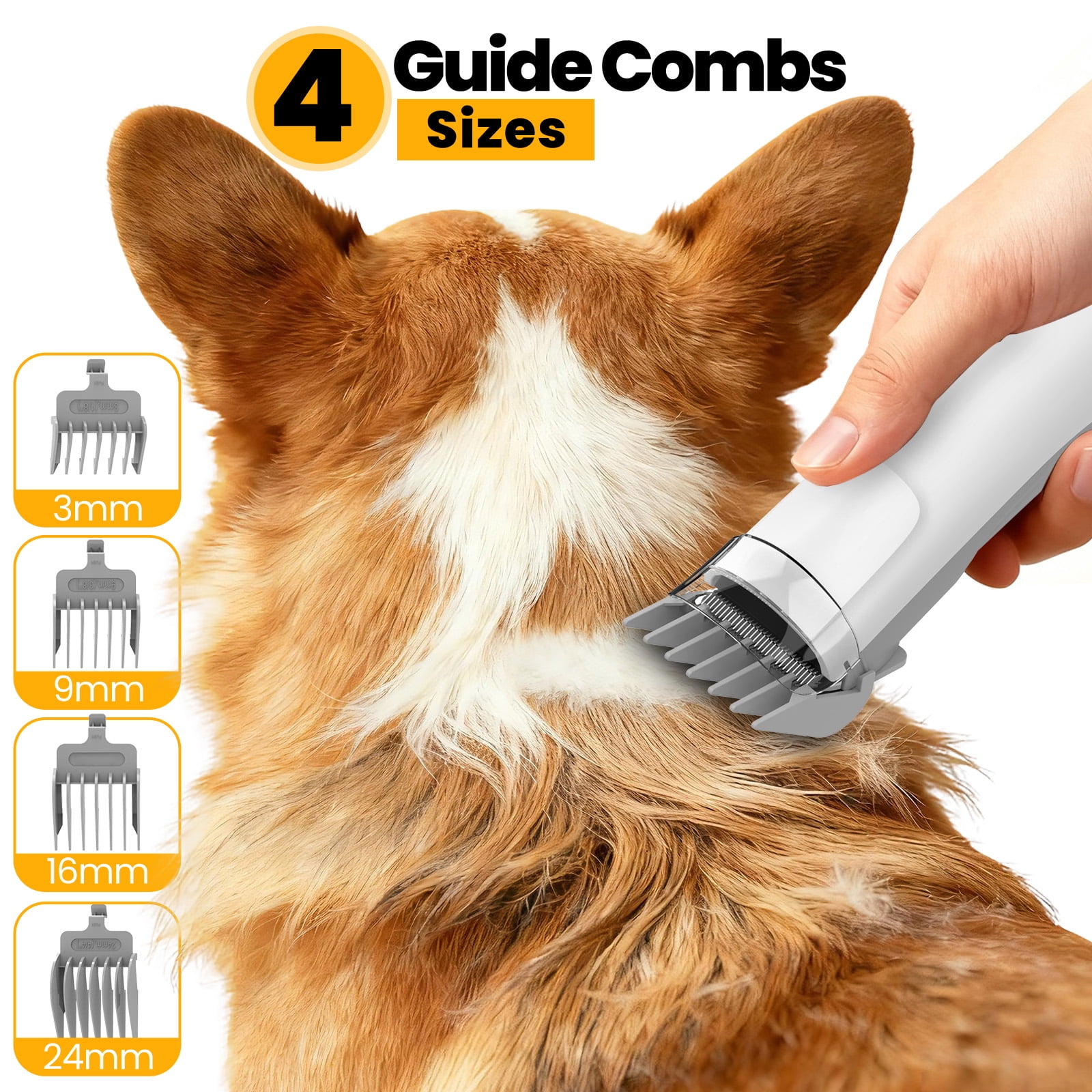 AIRROBO GP04 Dog Grooming Kit, 5 Grooming Tools, Pet Grooming Vacuum, Dog Clippers Kit, Low noise - Image 8