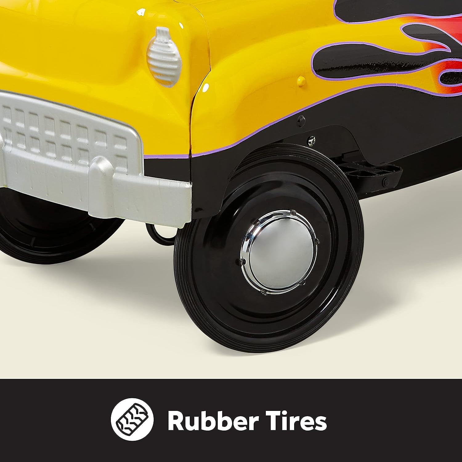 Kid Trax Toddler Classic Pedal Car, Kids 3-5 Years Old, Max Weight 59 lbs, Durable Steel, Street Rod - Image 2