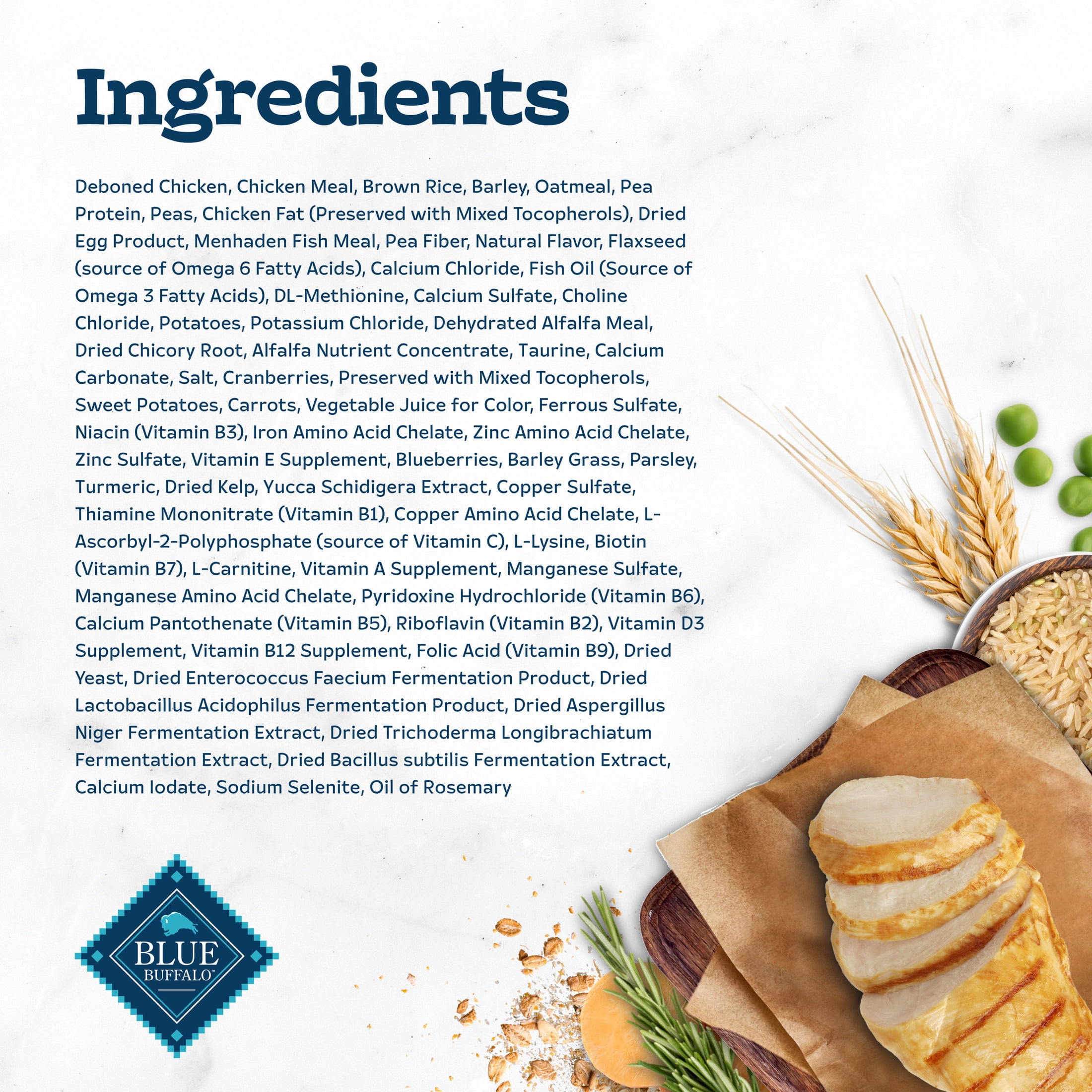 Blue Buffalo Tastefuls Dry Cat Food, Active Adult Cat, Chicken and Brown Rice, 15-lb. Bag - Image 2