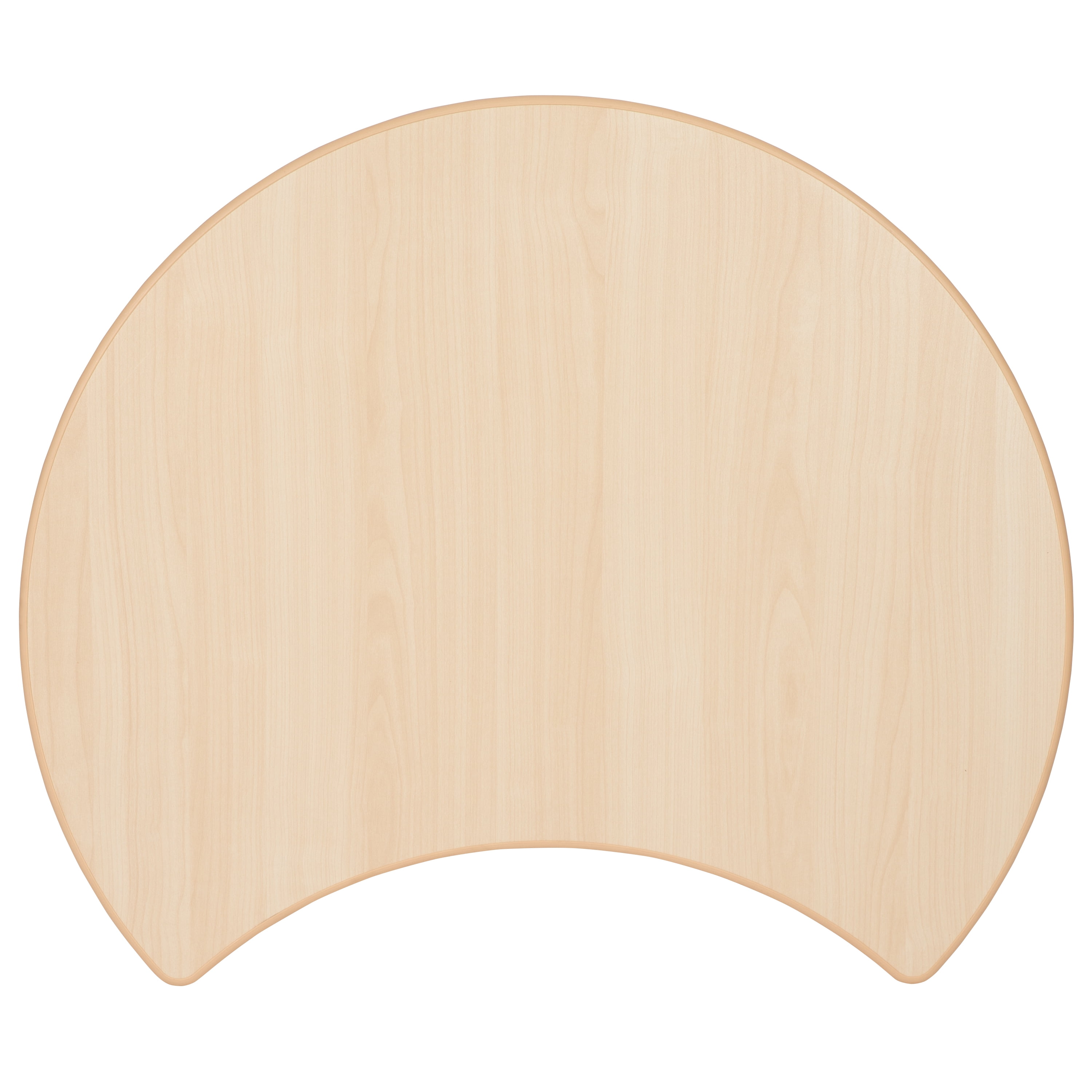 Flash Furniture Emmy Preschool Crescent 3-Pcs Outdoor Activity Table and Chair Set, Natural - Image 3