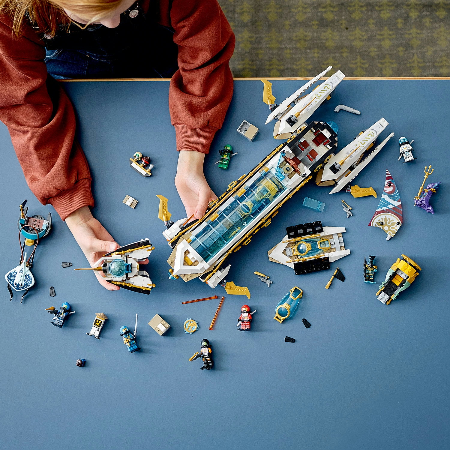 LEGO NINJAGO Hydro Bounty Building Set, 71756 Submarine Toy with Kai and Nya Minifigures, Ninja Toys, Gifts, Presents for Kids, Boys, Girls Age 9 Plus Years Old - Image 7