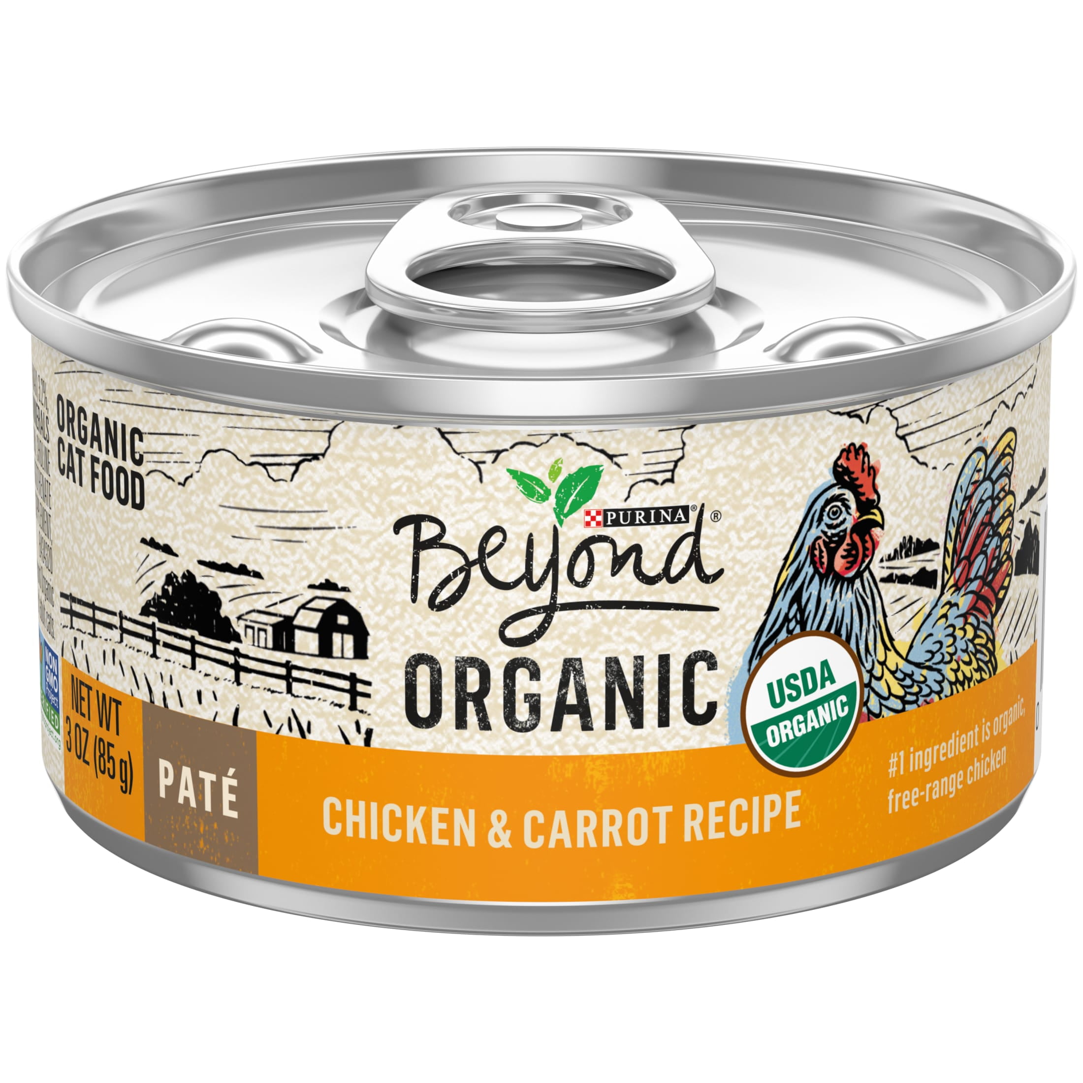 (2 pack) Purina Beyond, Chicken & Carrot, Wet Cat Food, 3 oz Cans, 12 Count - Image 2