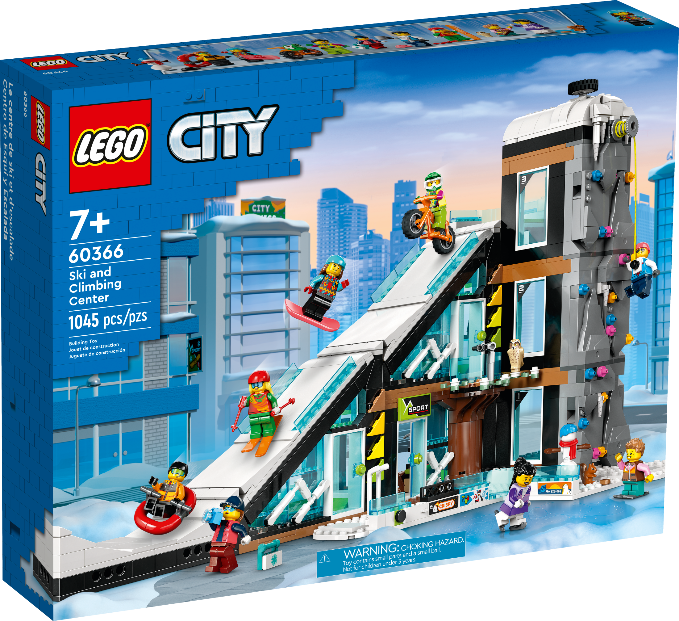 LEGO City Ski and Climbing Center 60366 Building Toy Set, 3-Level Building with a Ski Slope, 8 Minifigures and 2 Animal Figures for Imaginative Winter Sports Play, Fun Gift Idea for Kids and Ski Fans - Image 5