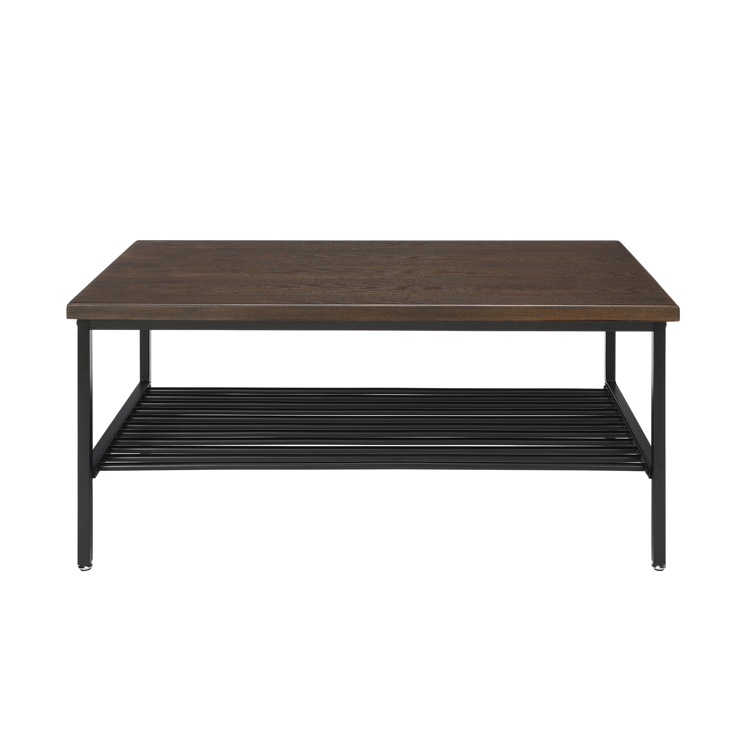 The OFM 161 Collection Industrial Modern Wood Top/Metal Frame Coffee Table with Metal Shelf blends easily in living rooms, recreational spaces, lobbies, and reception areas and provides the... - Image 5