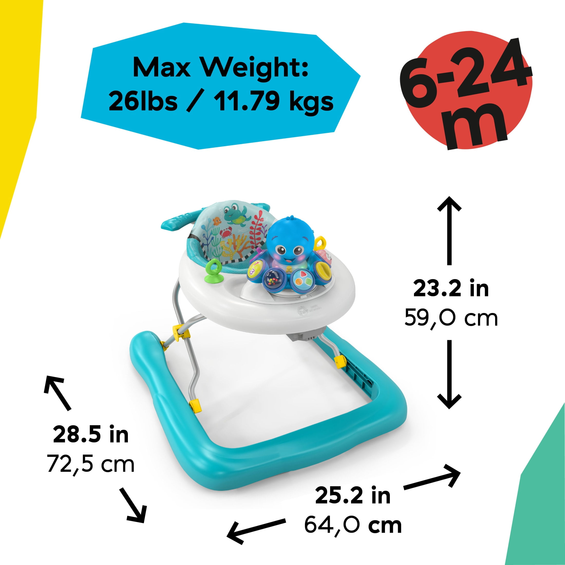 Baby Einstein Step & Twirl Opus 4-in-1 Activity Walker, Ages 6-24 months - Image 2