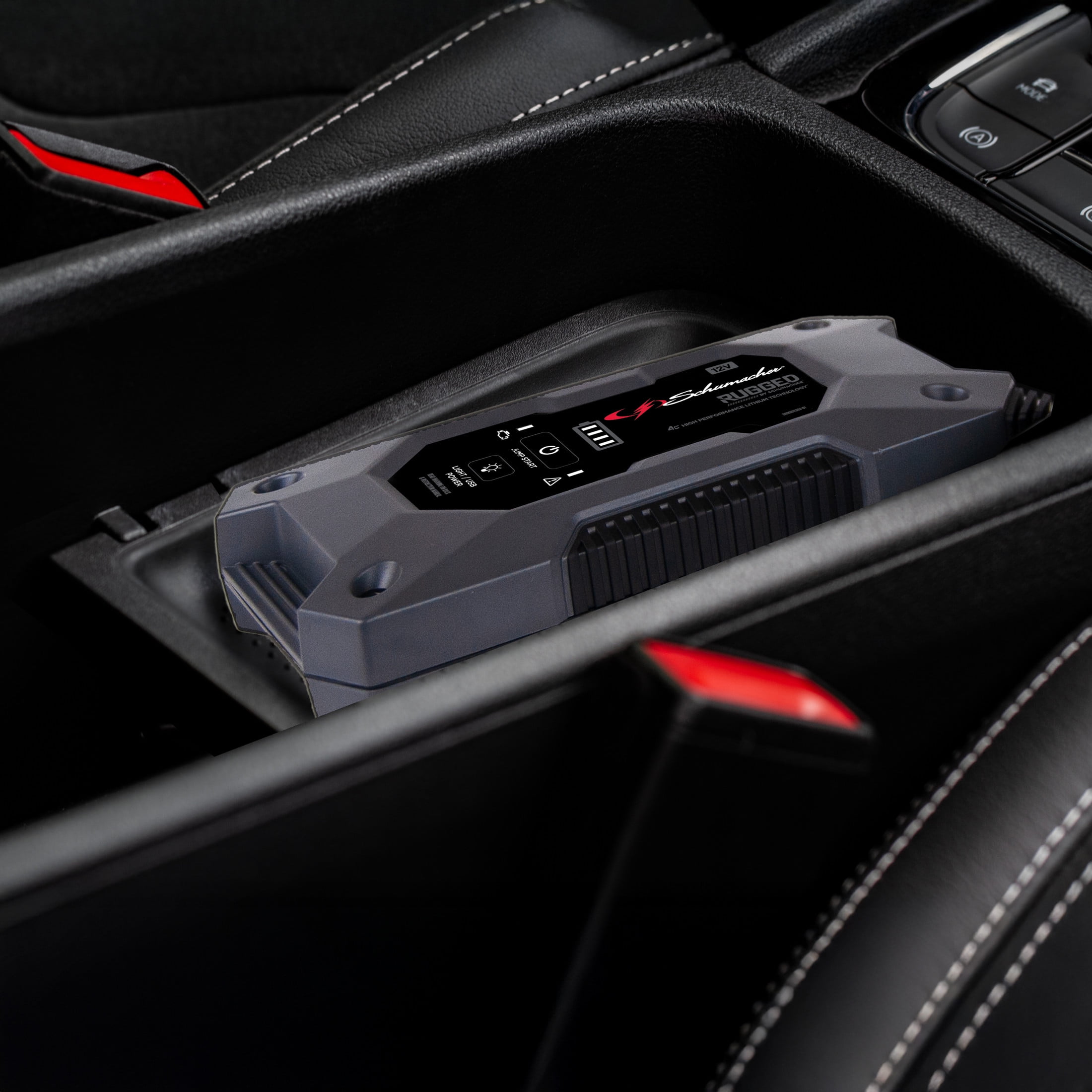 Schumacher Electric Rugged 2500A Lithium Car Battery Jump Starter and Power pack/Jump Box, USB Charging, 12V Sport, Auto, and Marine Batteries, SL1596 - Image 8