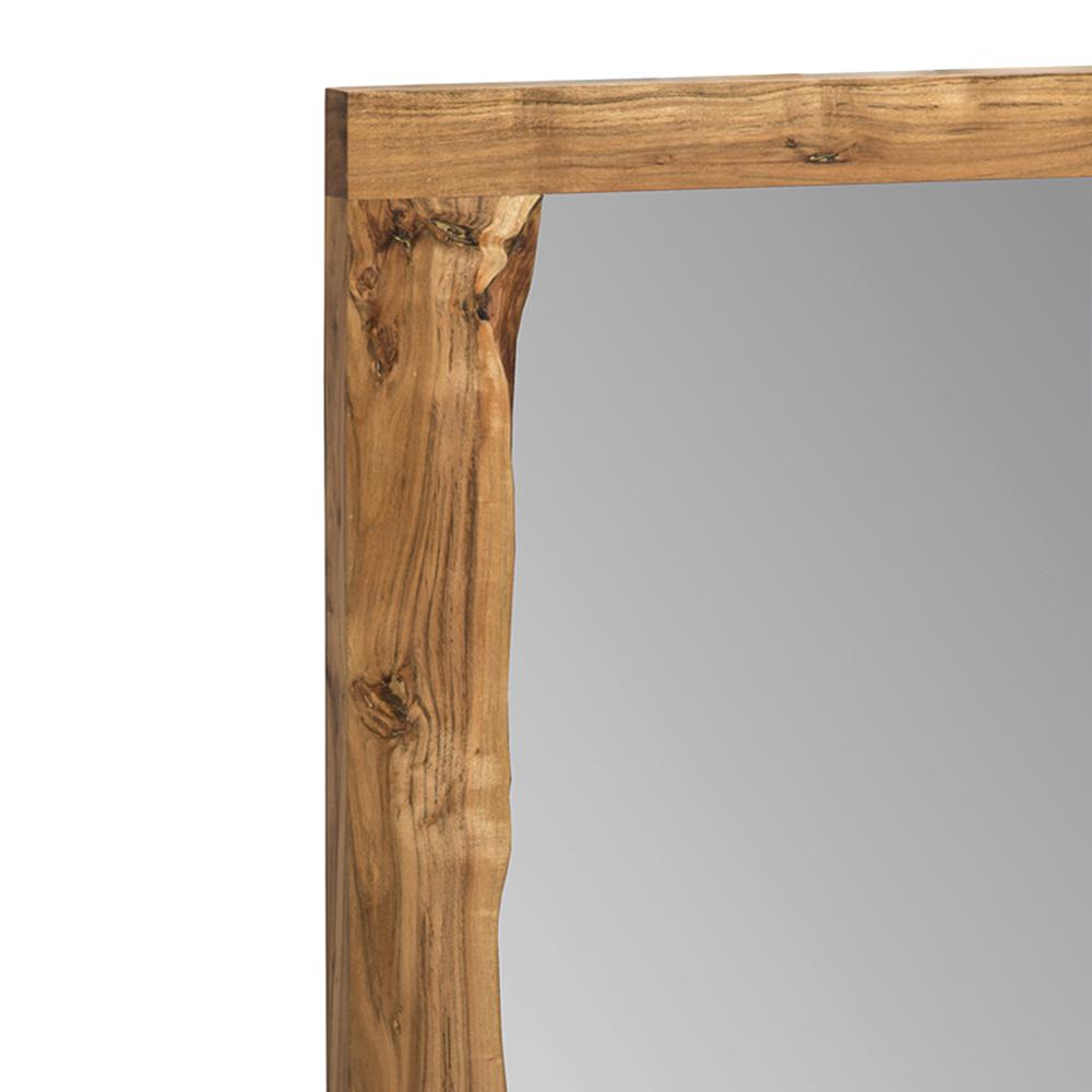 Alaterre Alpine Natural Live Edge Rectangle Wood 48" Mirror - Image 2