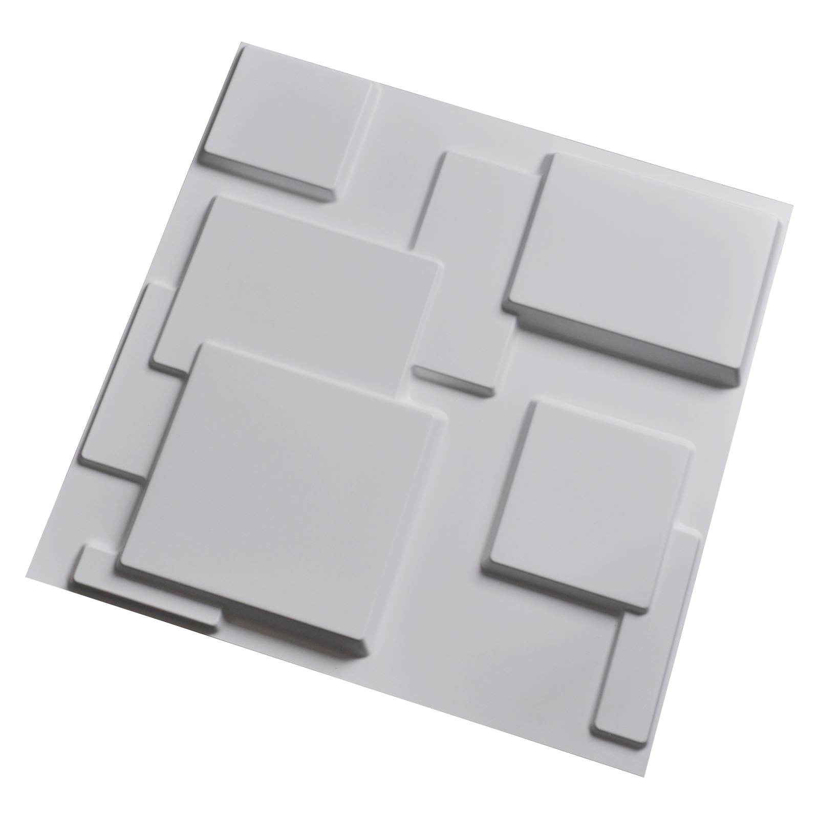 Art3d Squares Design 19.7 in. x 19.7 in. PVC 3D Wall Panel (12-Pack) - Image 5
