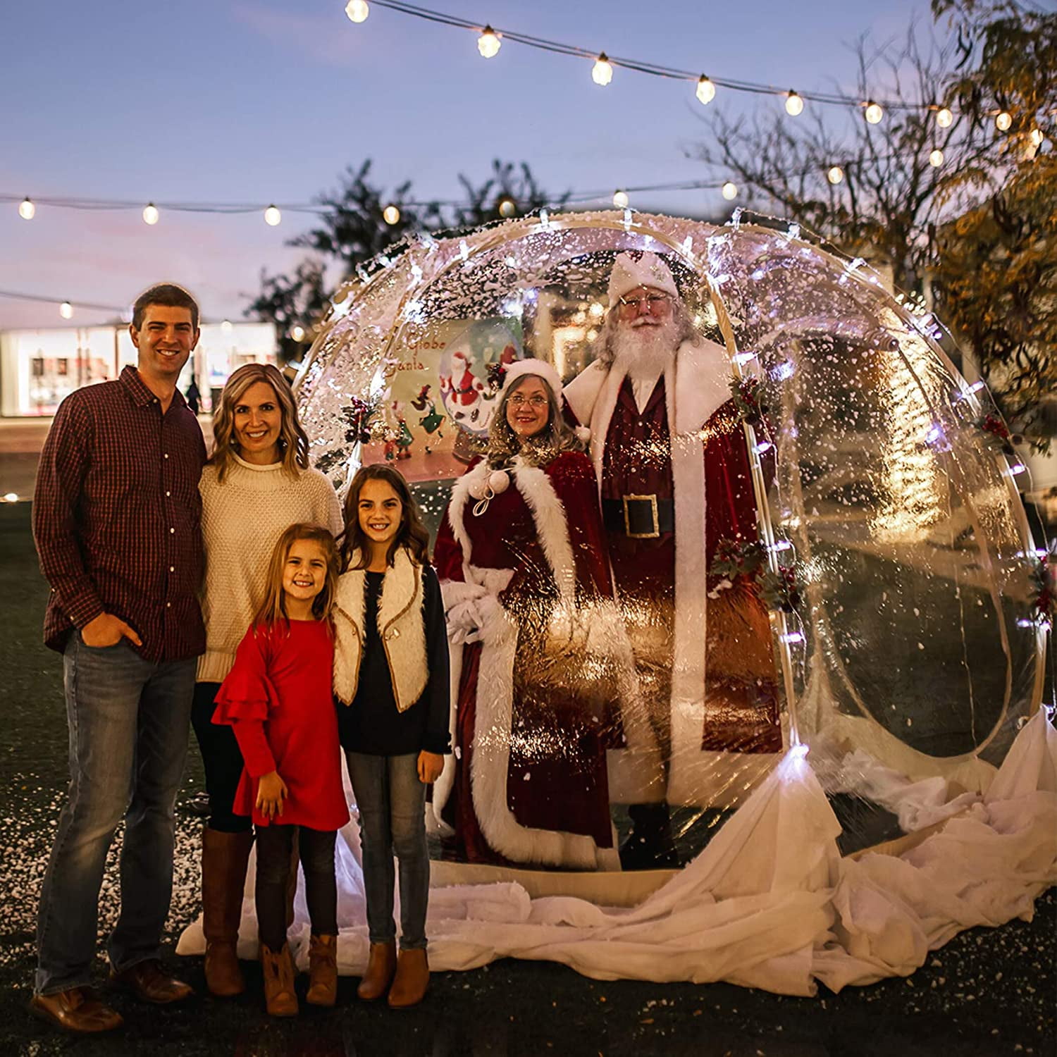 Alvantor Bubble Tent Pop up Canopy Family Camping Gazebo 10'Lx10W'x7'H Beige - Image 7
