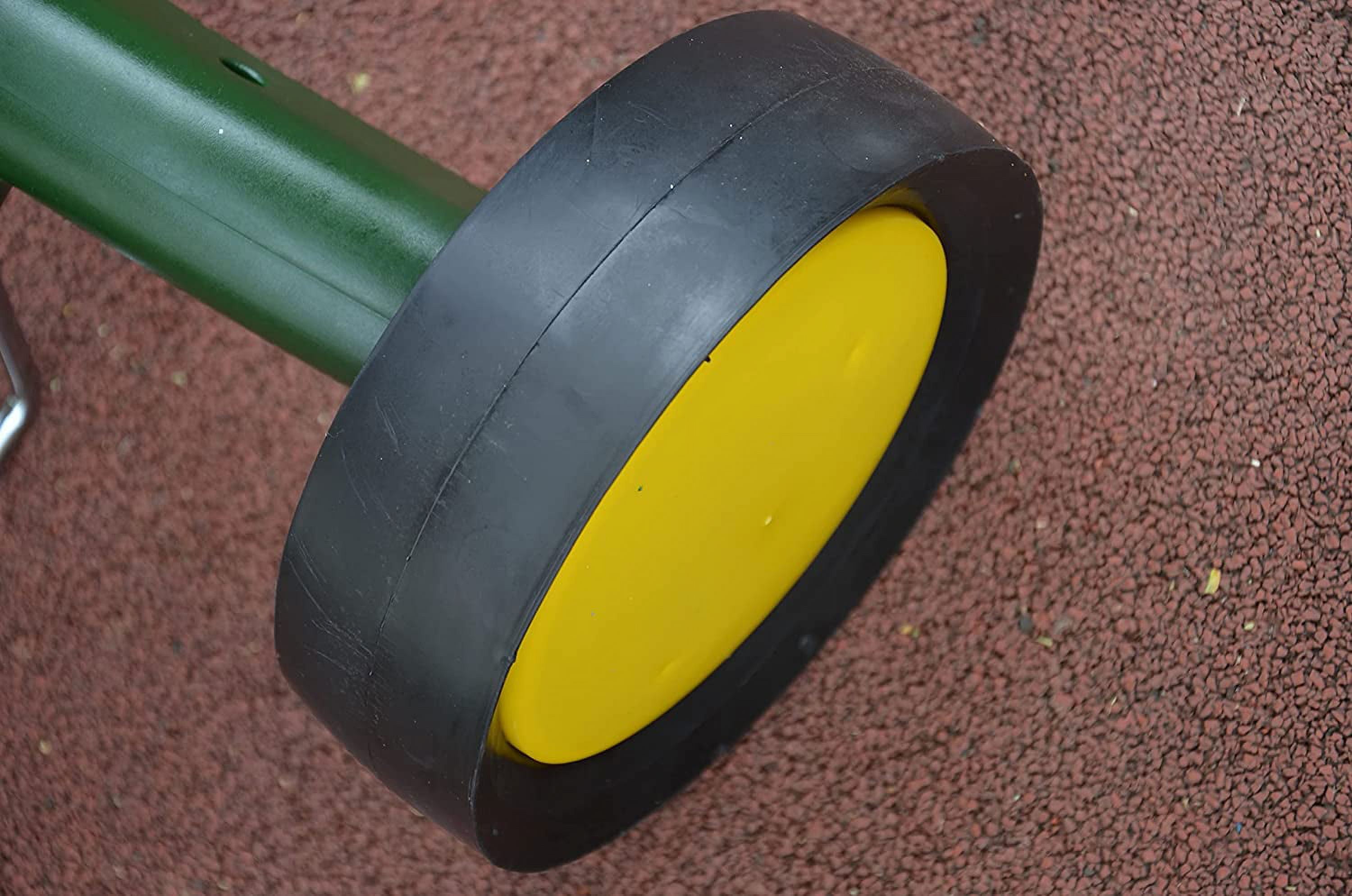 VIMOA Potted Plant Mover Dolly Green with Rubber Flat Free Round Wheels Stainless Steel Garden Pot Mover for Flower Trees - Image 9