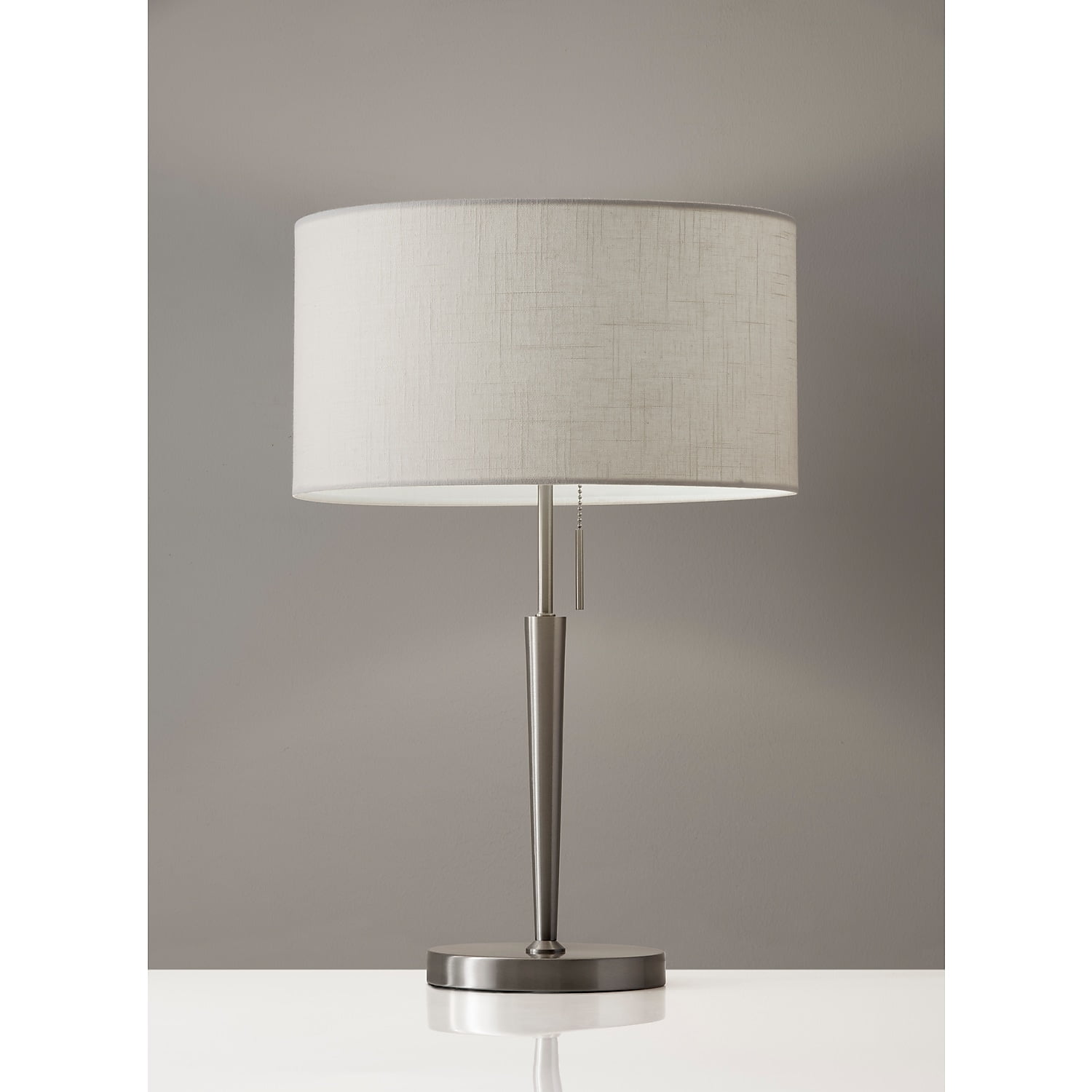 Adesso Hayworth Table Lamp, Brushed Steel - Image 4