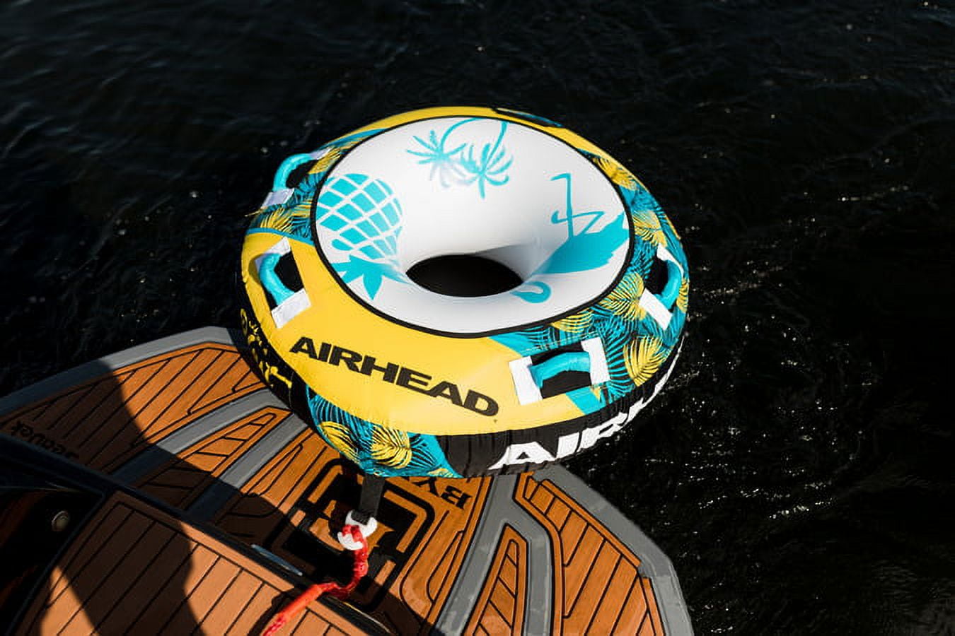 Airhead Blast Towable Tube for Boating, Heavy-Duty Nylon, Blue/Yellow - Image 5