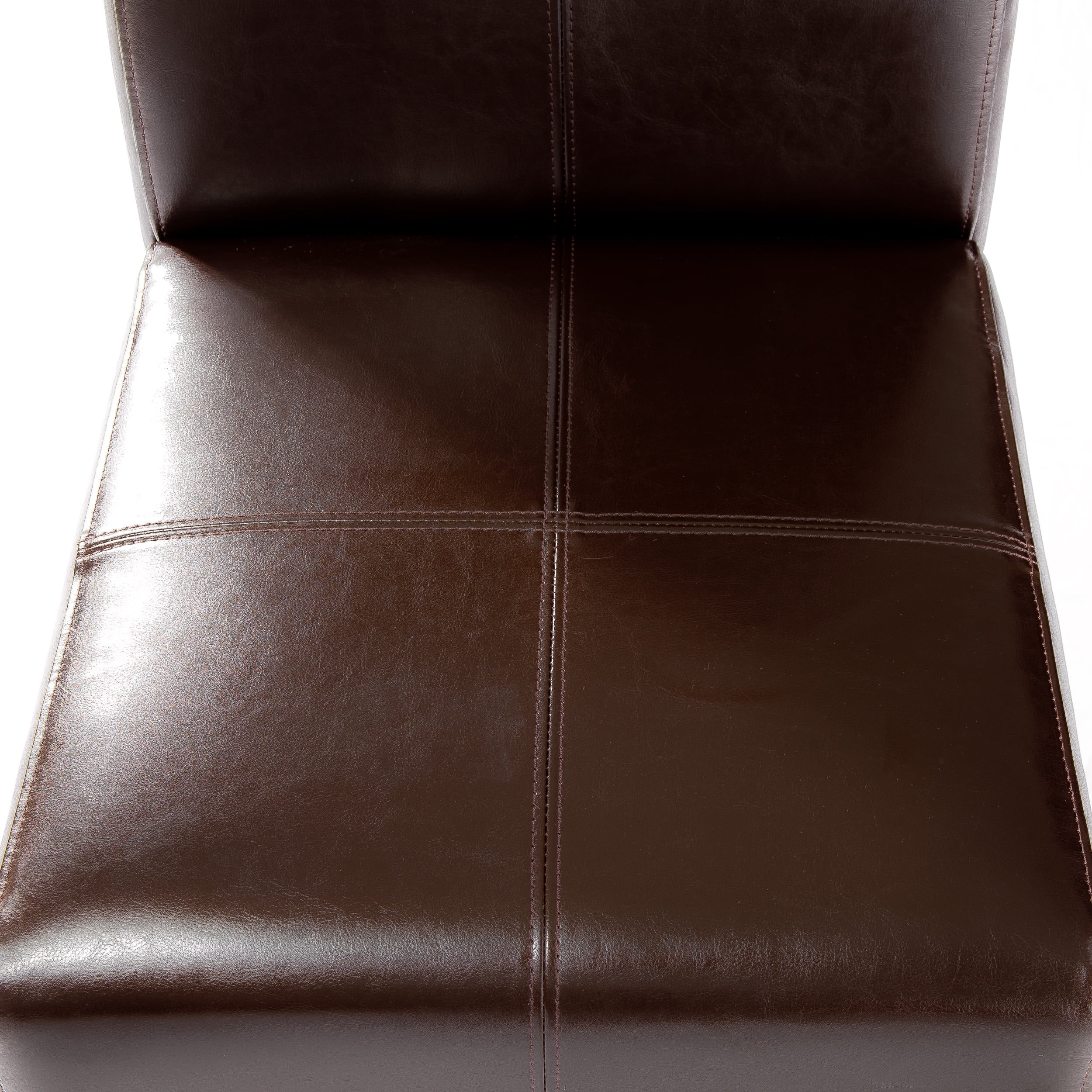 Noble House Roland Indoor Chocolate Brown Leather Dining Chairs,Set of 2 - Image 11
