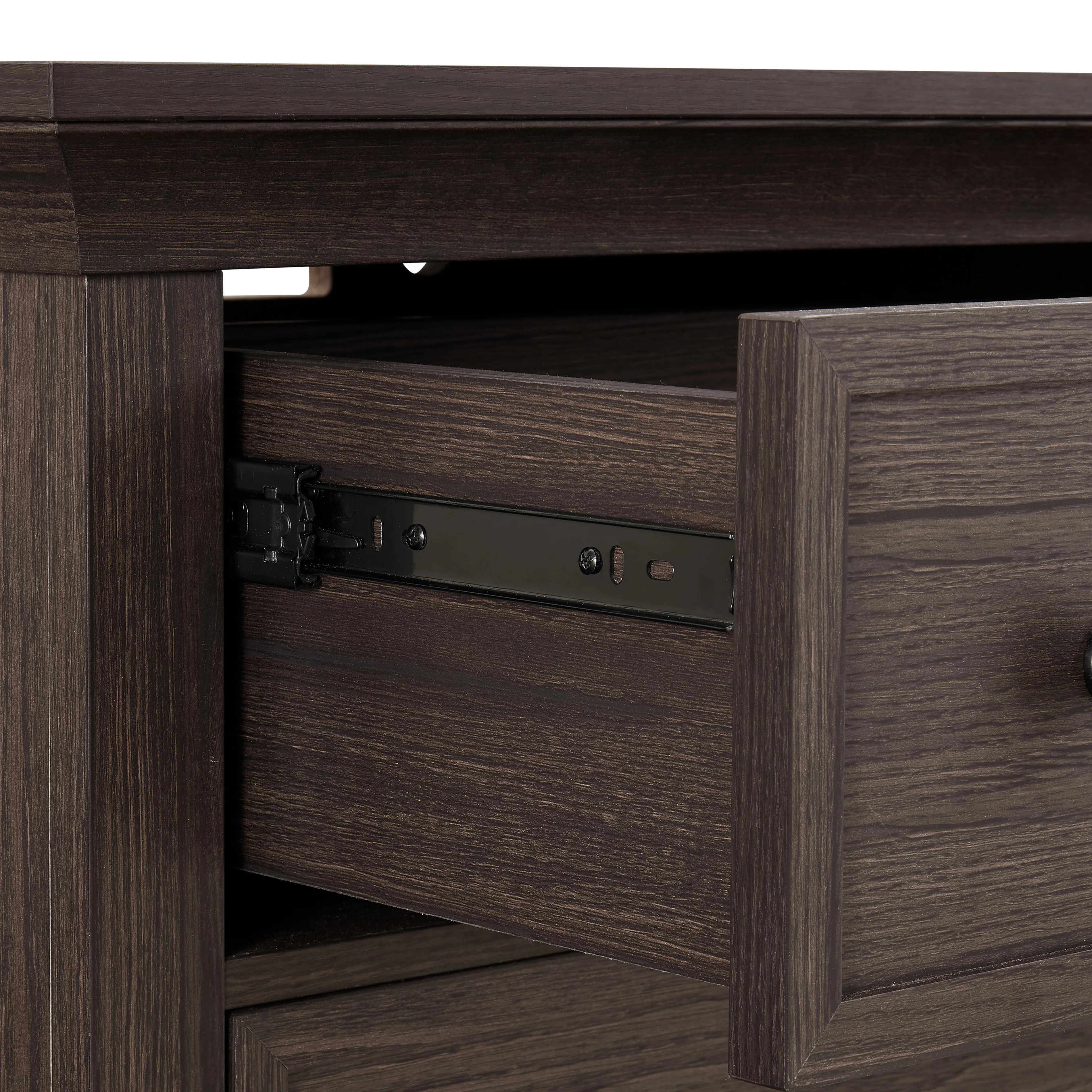 Better Homes & Gardens Canton 3-Drawer Nightstand with USB Port for Bed Room, Tobacco Oak Finish - Image 7