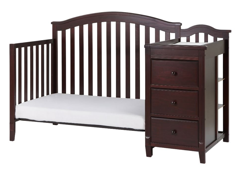 AFG Baby Furniture Kali II 4-in-1 Convertible Crib & Changer, Espresso - Image 6