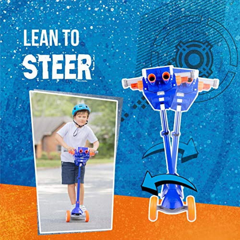 Nerf Blaster Scooter, Dual Trigger Rapid Fire Action, Includes 2 Clips and 12 Elite Darts - Image 2