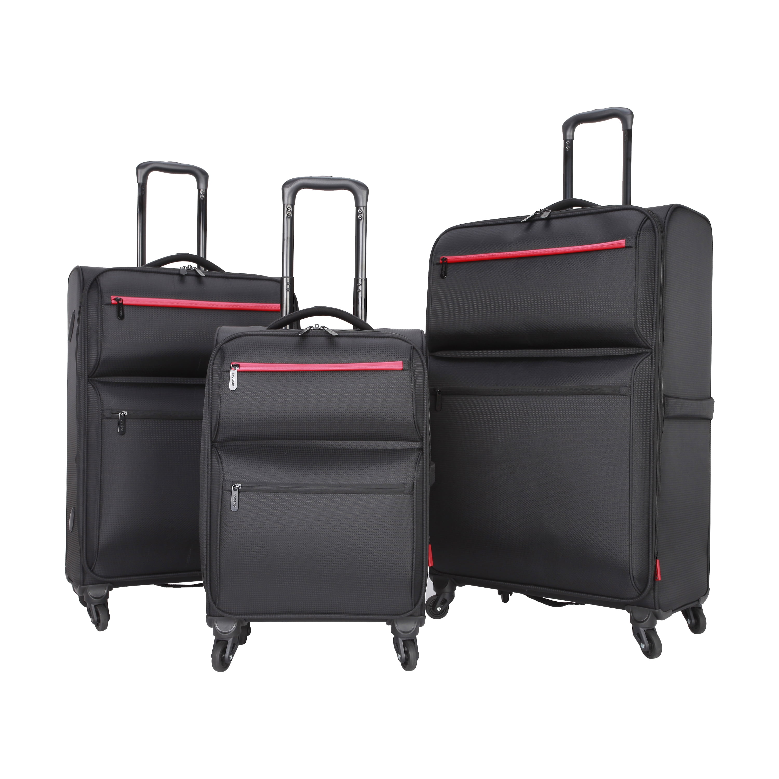 Protege Trulite 20" Softside Carry-On Luggage, Black - Image 9