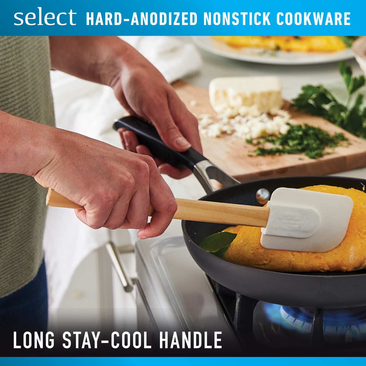 Select by Calphalon Hard-Anodized Nonstick 12" Frying Pan - Image 3