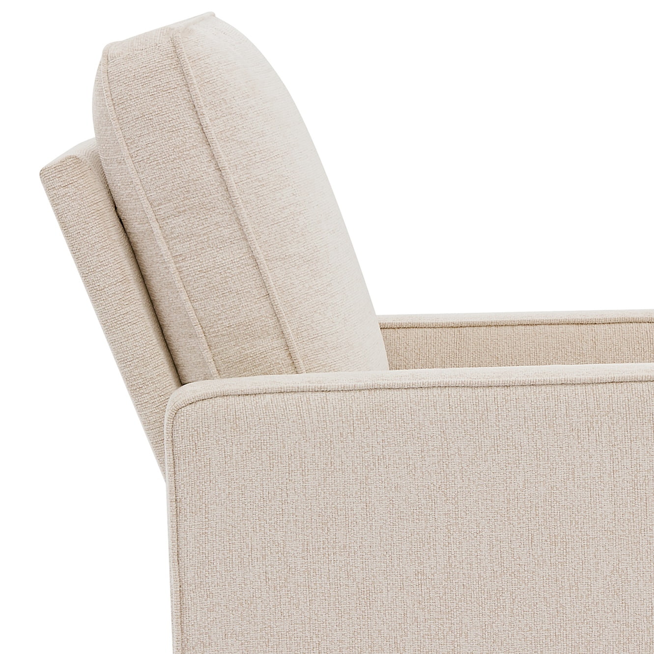 Delta Children Noah Upholstered Swivel Glider with Stain-Resistant Performance Fabric- Greenguard Gold Certified, Almond - Image 5