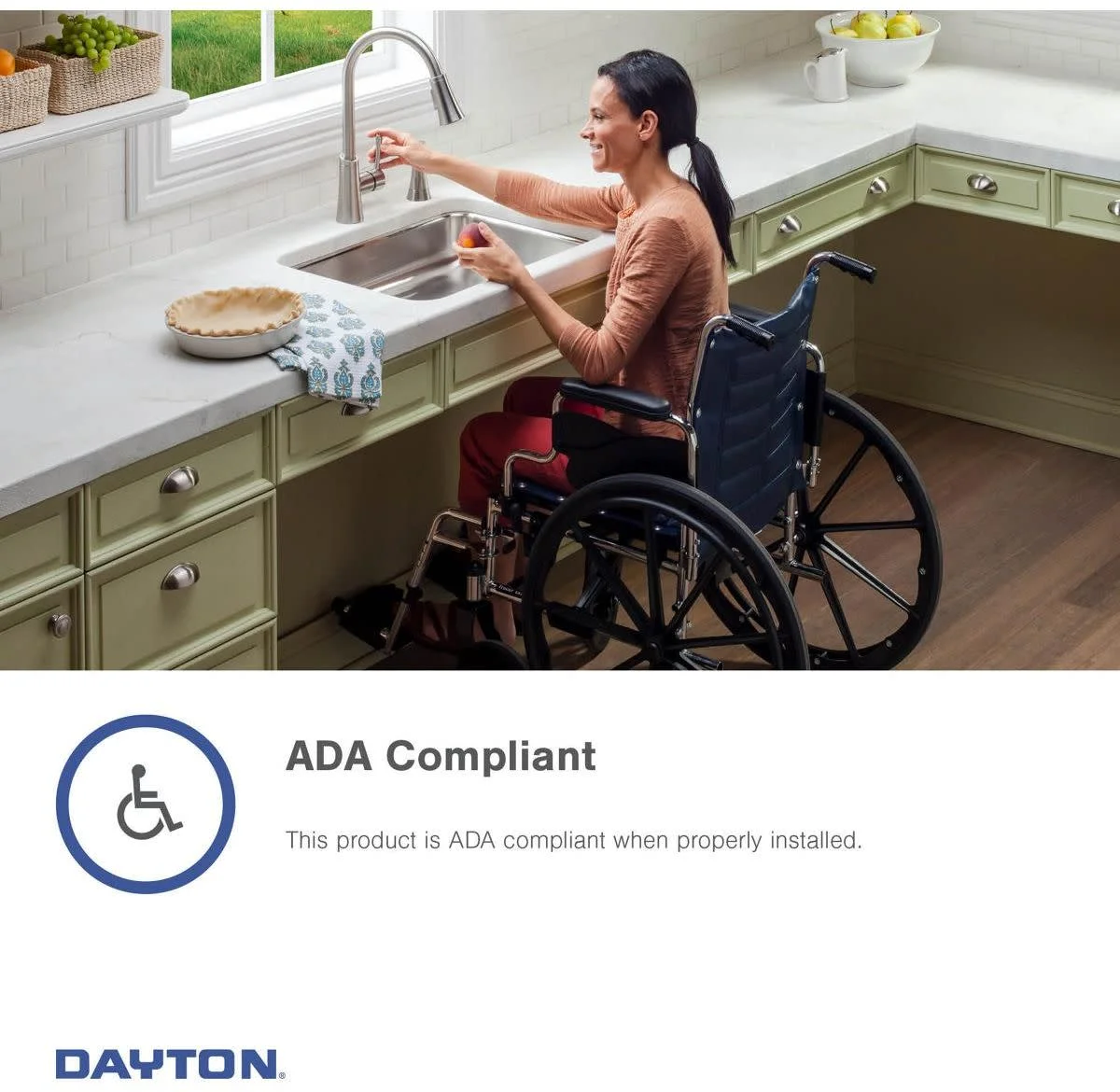 Elkay Dayton Stainless Steel 25" x 21-1/4" x 5-3/8", Single Bowl Drop-in Sink - Image 7