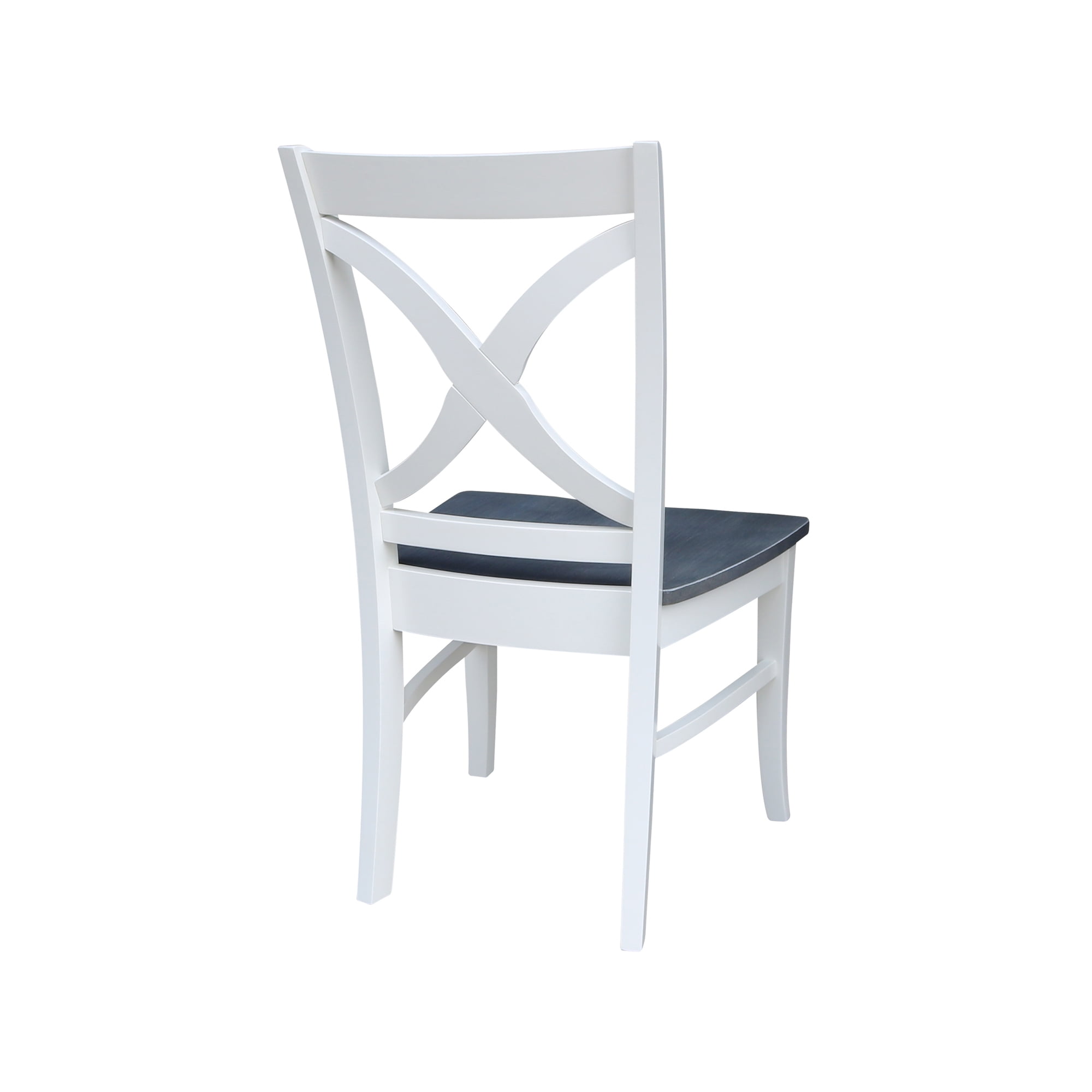 International Concepts Vineyard Solid Wood Dining Side Chair in White (Set of 2) - Image 5