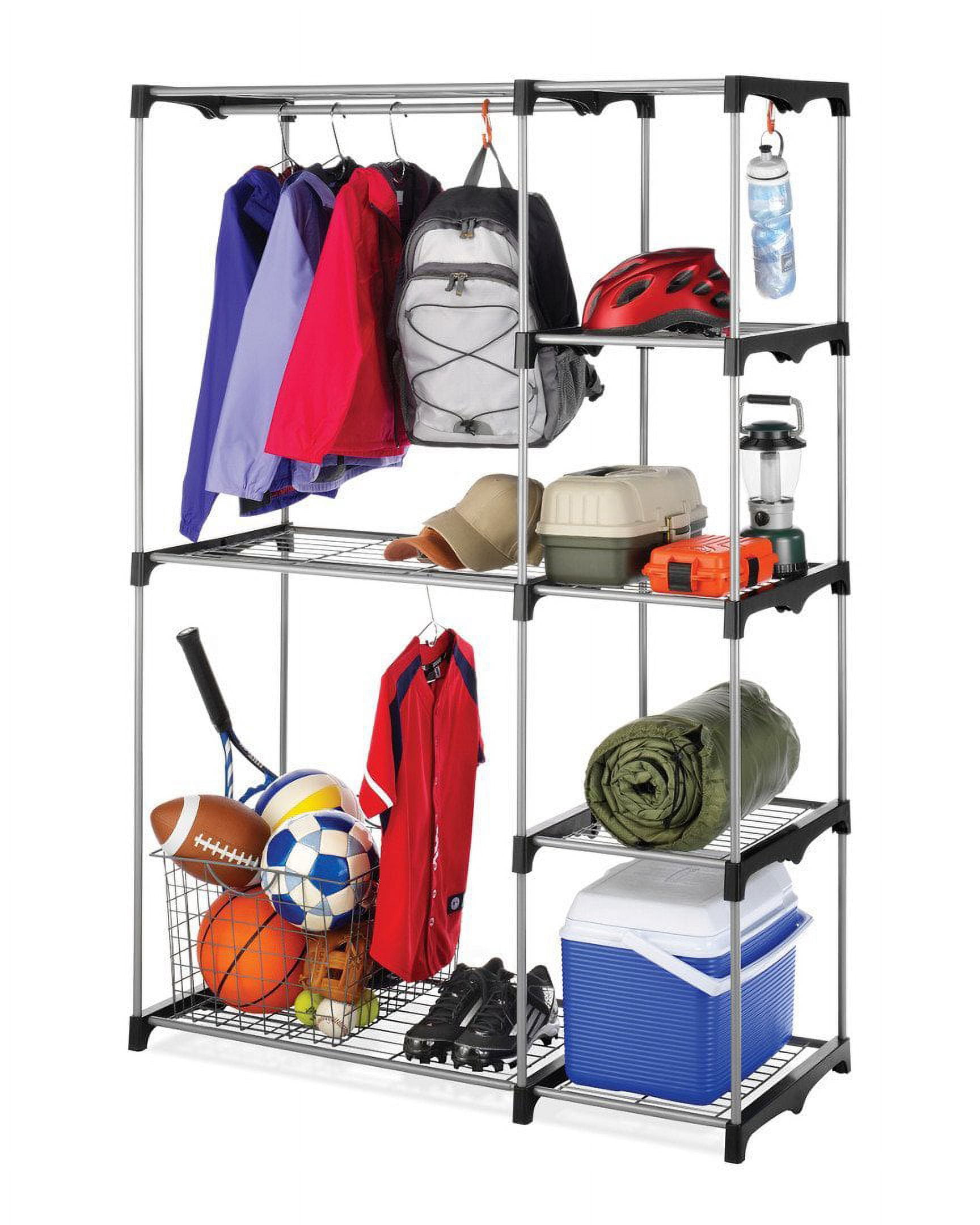 Whitmor Deluxe Utility Closet Organizer - 6 Shelves - Metal - Removable Cover - Adult Use - Image 2