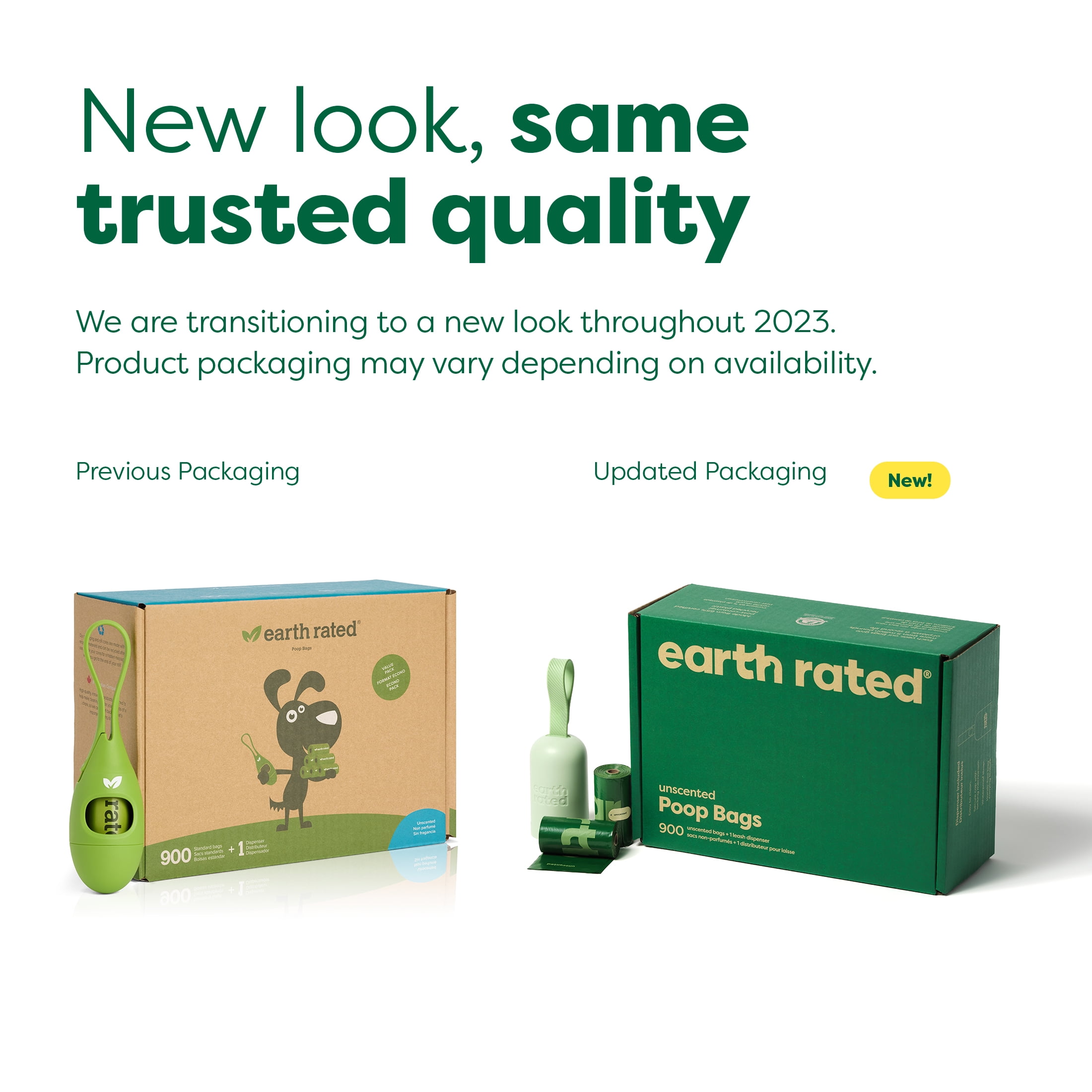 Earth Rated Dog Poop Bag Holder with Dog Poop Bags, Durable and Guaranteed Leakproof, Unscented, 1 Dispenser and 900 Bags - Image 2