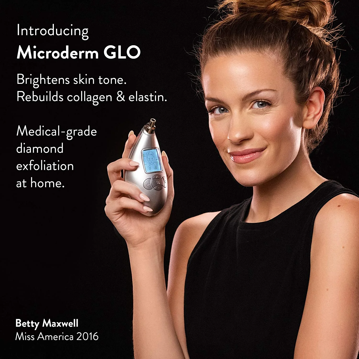 Microderm GLO Diamond Microdermabrasion Machine Professional and Suction Tool, Clinical Micro Dermabrasion Kit, Silver - Image 4