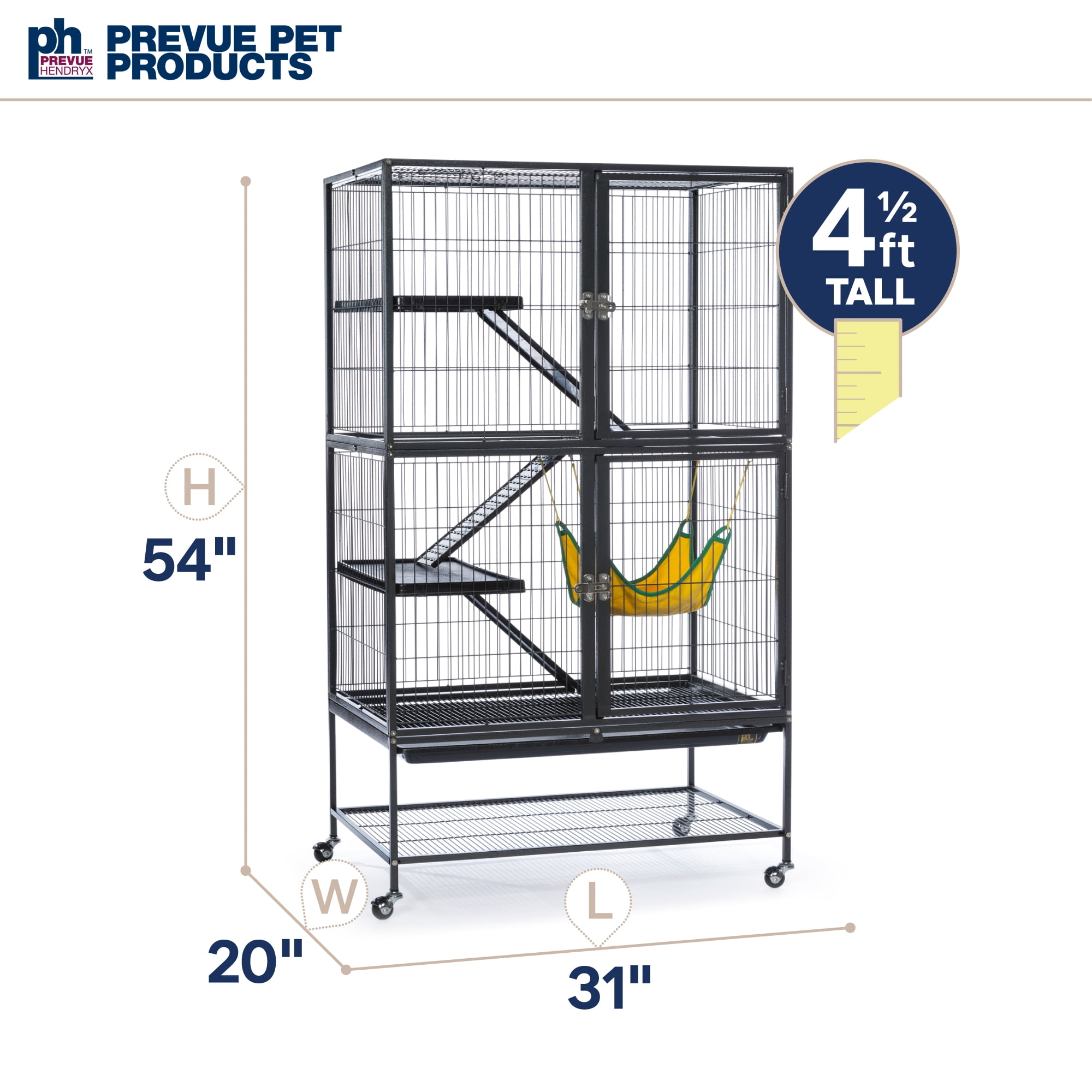 Prevue Pet Products Black Metal Feisty Ferret Home Cage 485 - Image 6