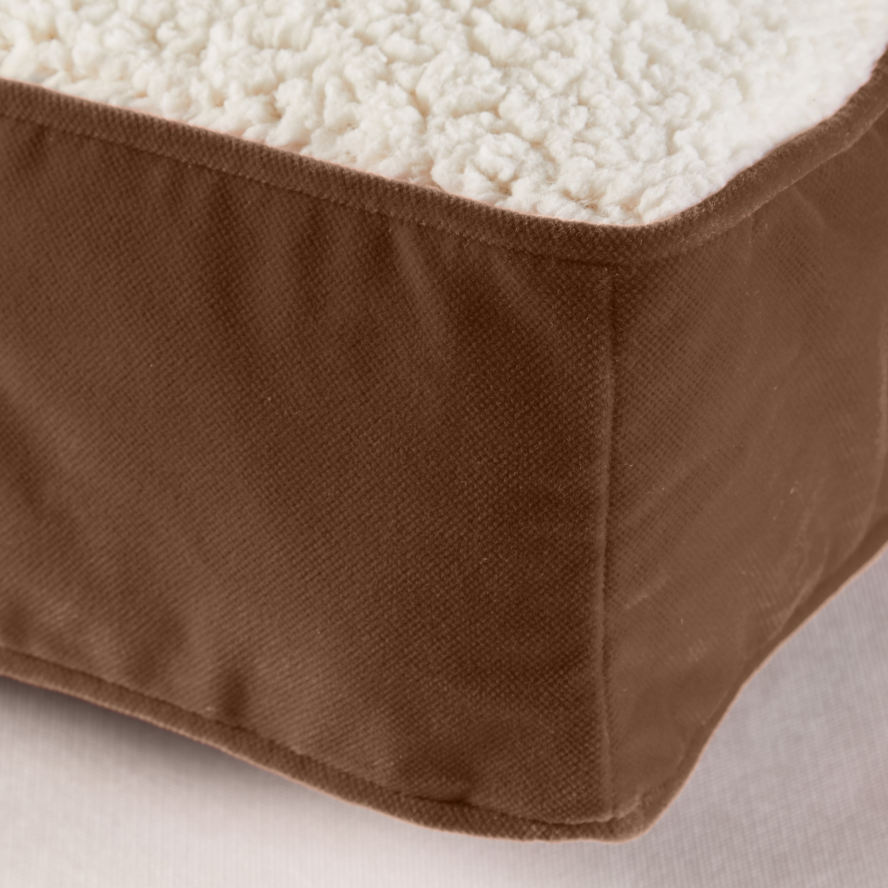 Happy Hounds Buster Sherpa Rectangle Pillow Style Dog Bed, Latte, Small (36 x 24 in.) - Image 5
