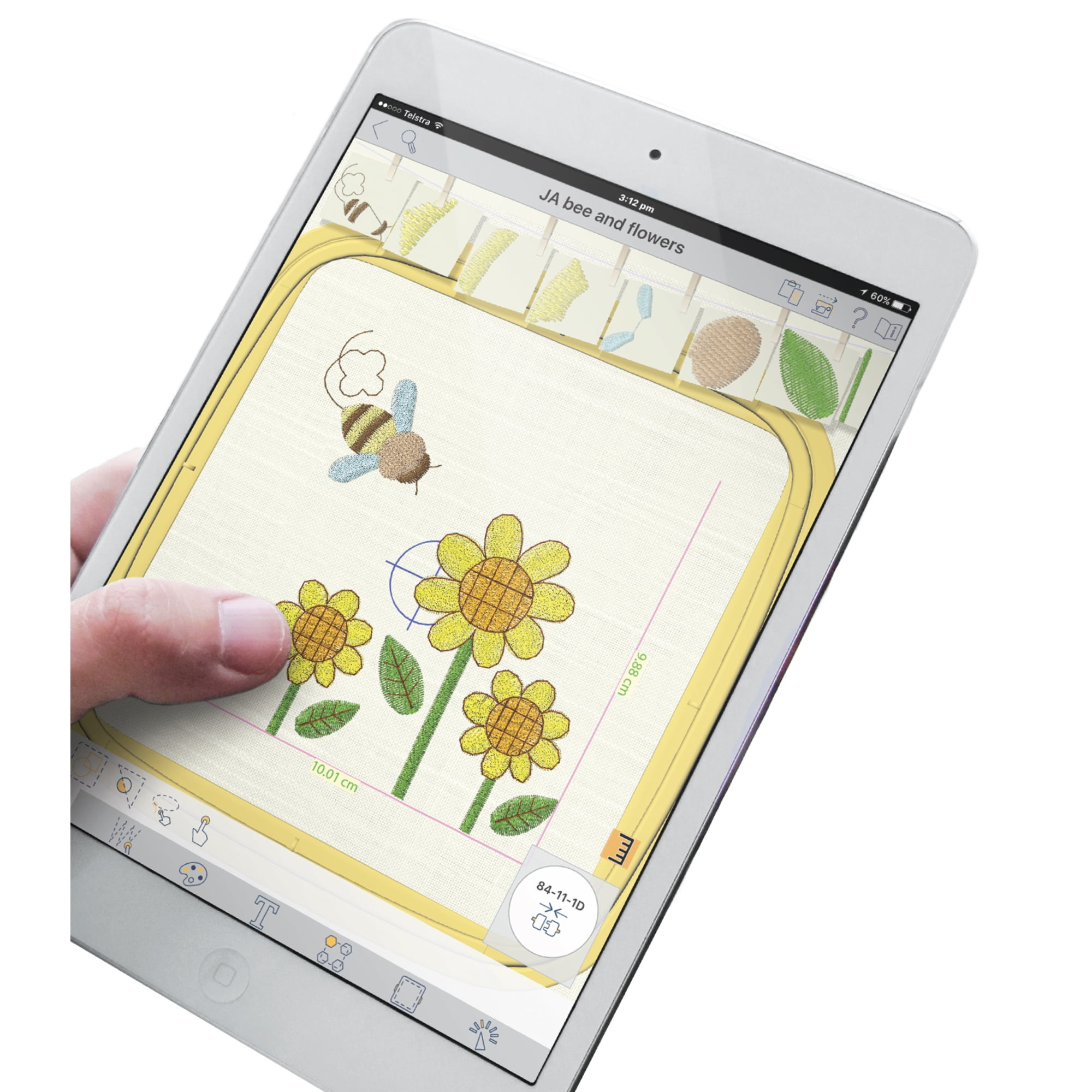 Elna Air Artist WiFi Enabled Embroidery Machine with 260 Built-In Designs and 12 Fonts - Image 5