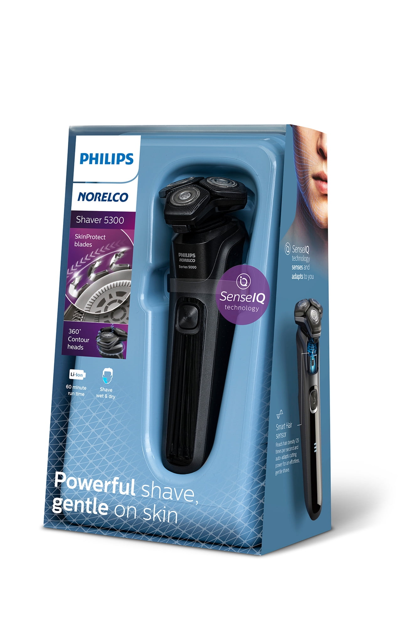 Philips Norelco Shaver 5300, Rechargeable Wet & Dry Shaver with Pop-Up Trimmer, S5588/81 - Image 10