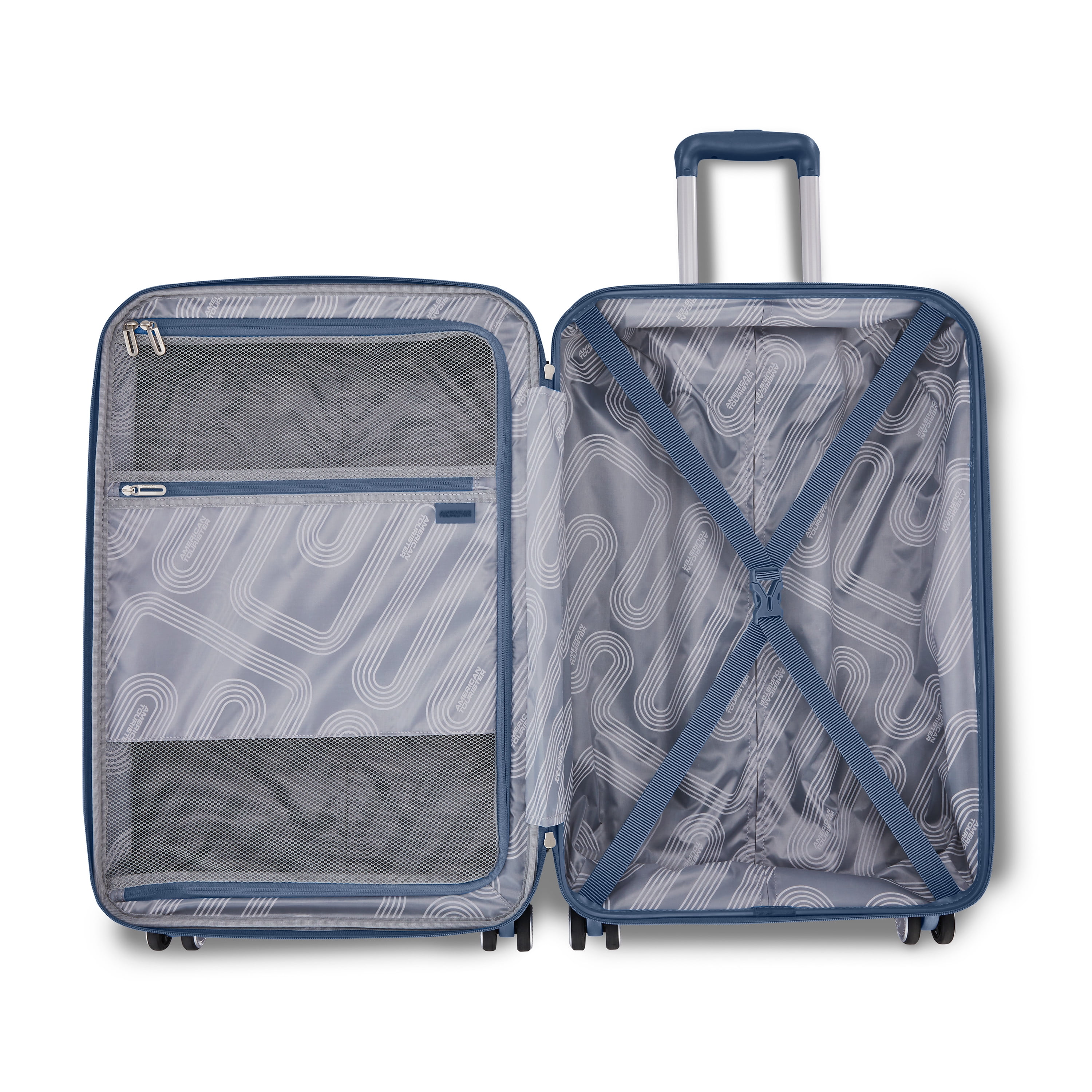 American Tourister Stratum 3.0 Medium Hardside Suitcase with Spinner Wheels - Elemental Blue - Image 8