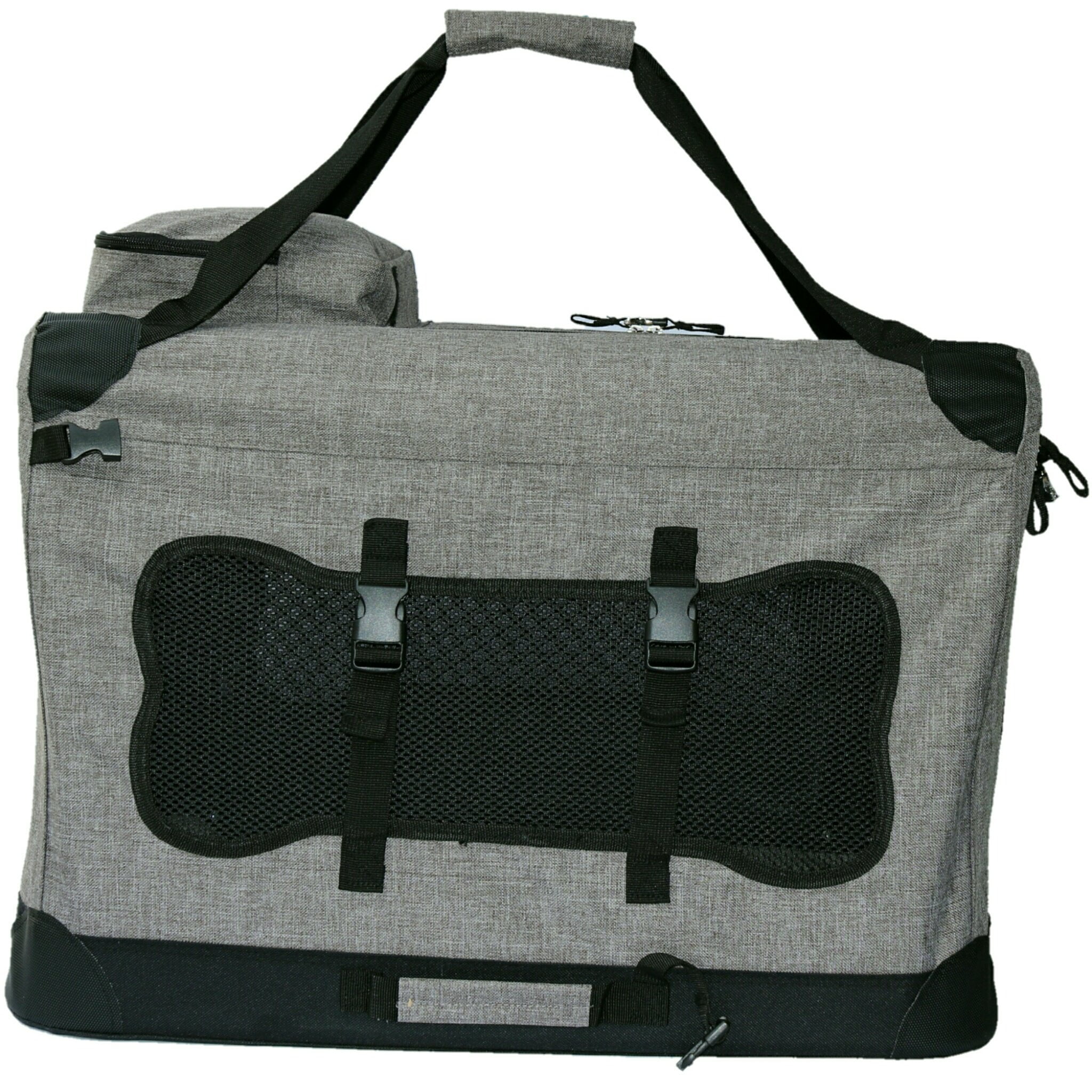 Mr. Peanut's Soft Sided Portable Pet Crate with Lightweight Aluminum Frame - Image 3