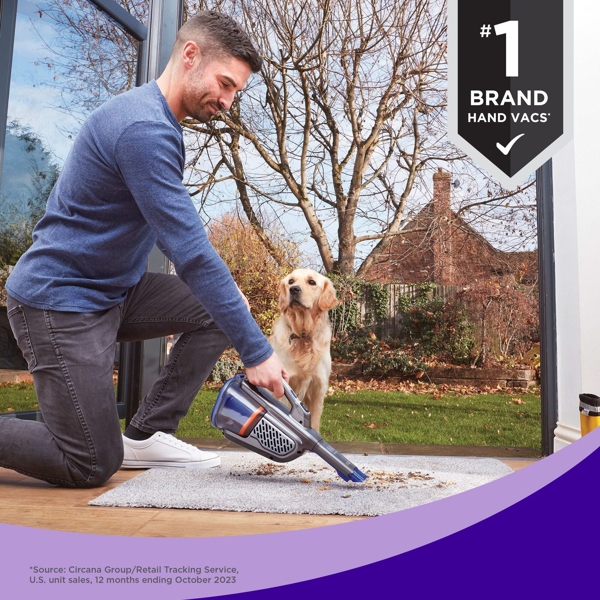 BLACK+DECKER dustbuster furbuster AdvanceClean+ Cordless Pet Handheld Vacuum, HHVK515JP07 - Image 5