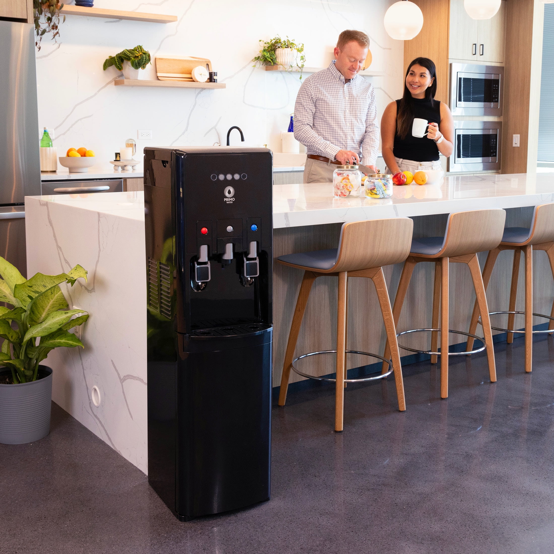 Primo Water® Bottom Loading Pro 2 Temp Water Dispenser with Single-Serve Coffee Maker, Black - Image 2