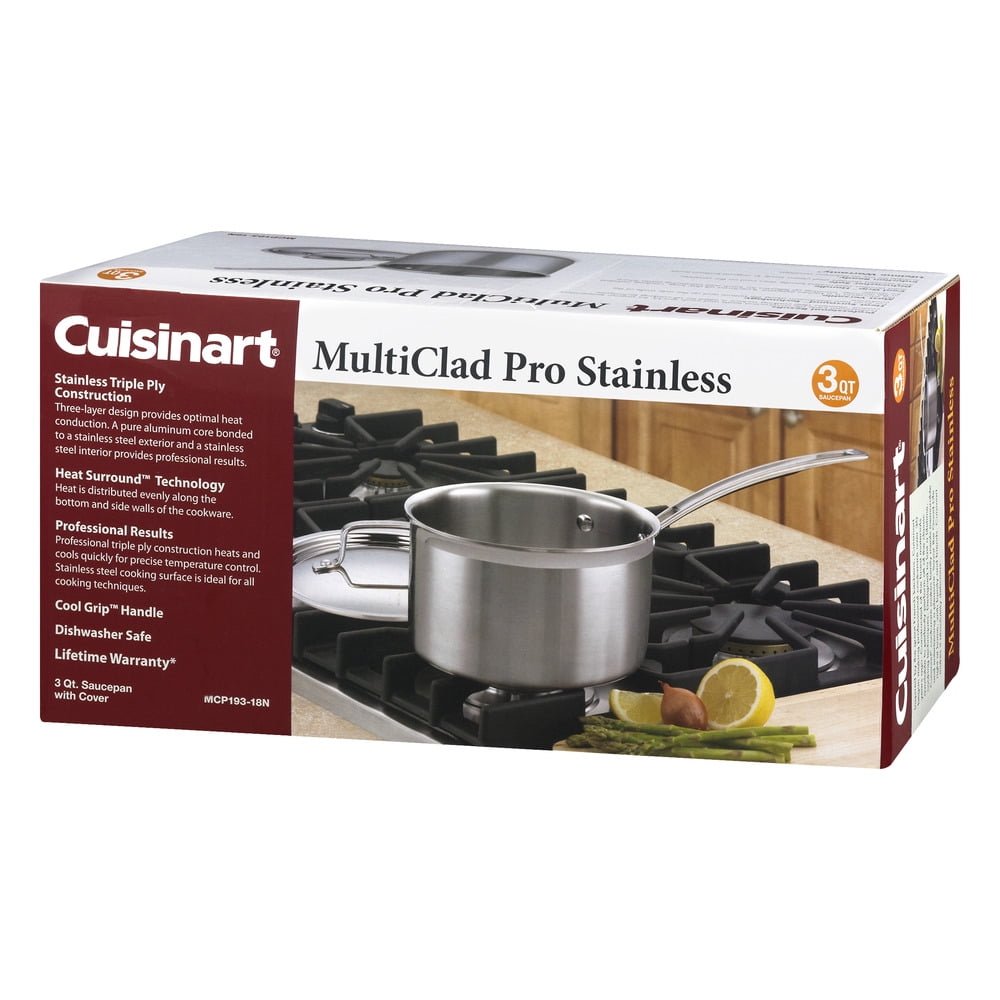 Cuisinart MultiClad Pro Triple Ply Stainless 3-Quart Saucepan - Image 4