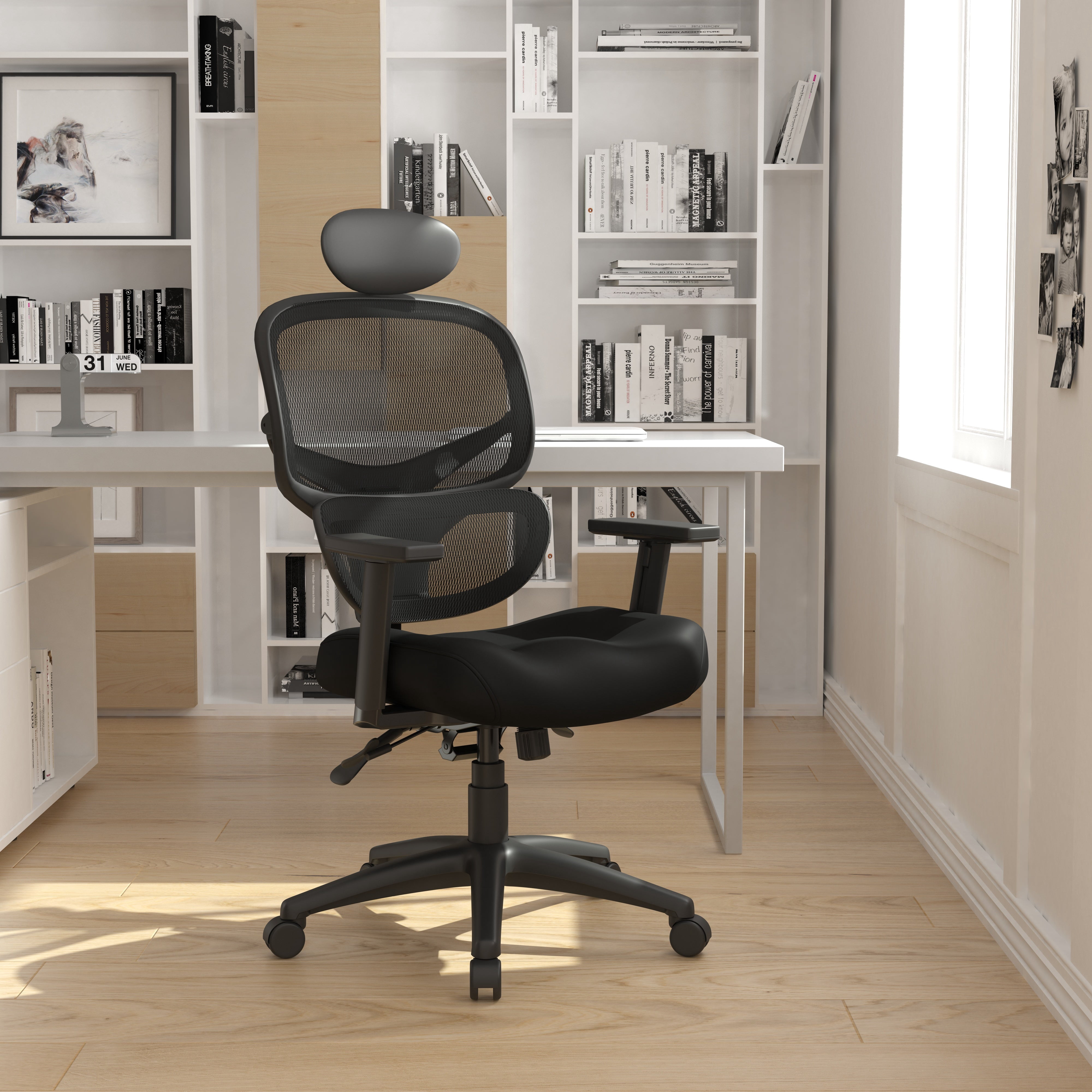 Boss Office Products Multi-Function Mesh Task Chair w/Headrest - Image 4