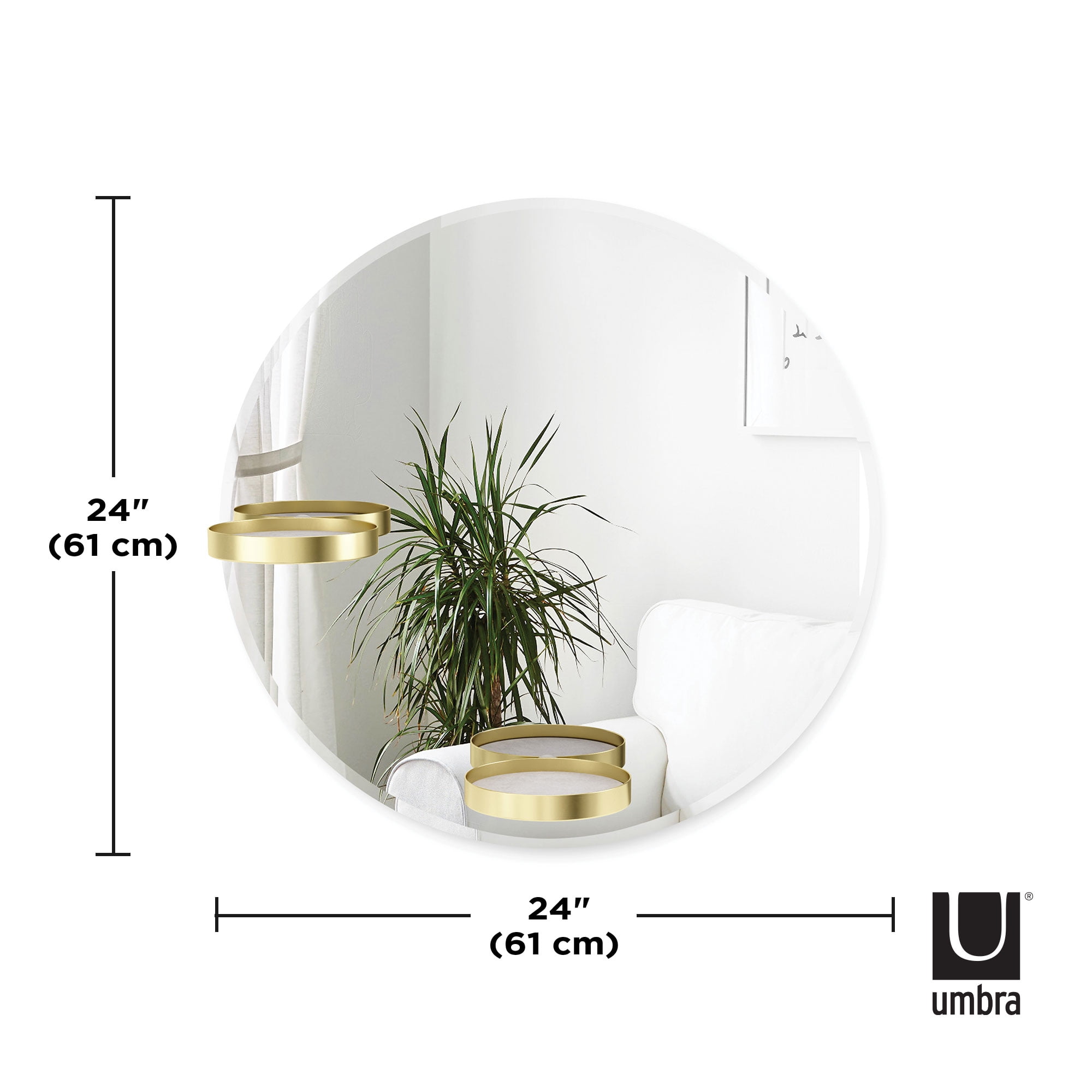 Umbra Perch 24" Wall Mirror - Image 2