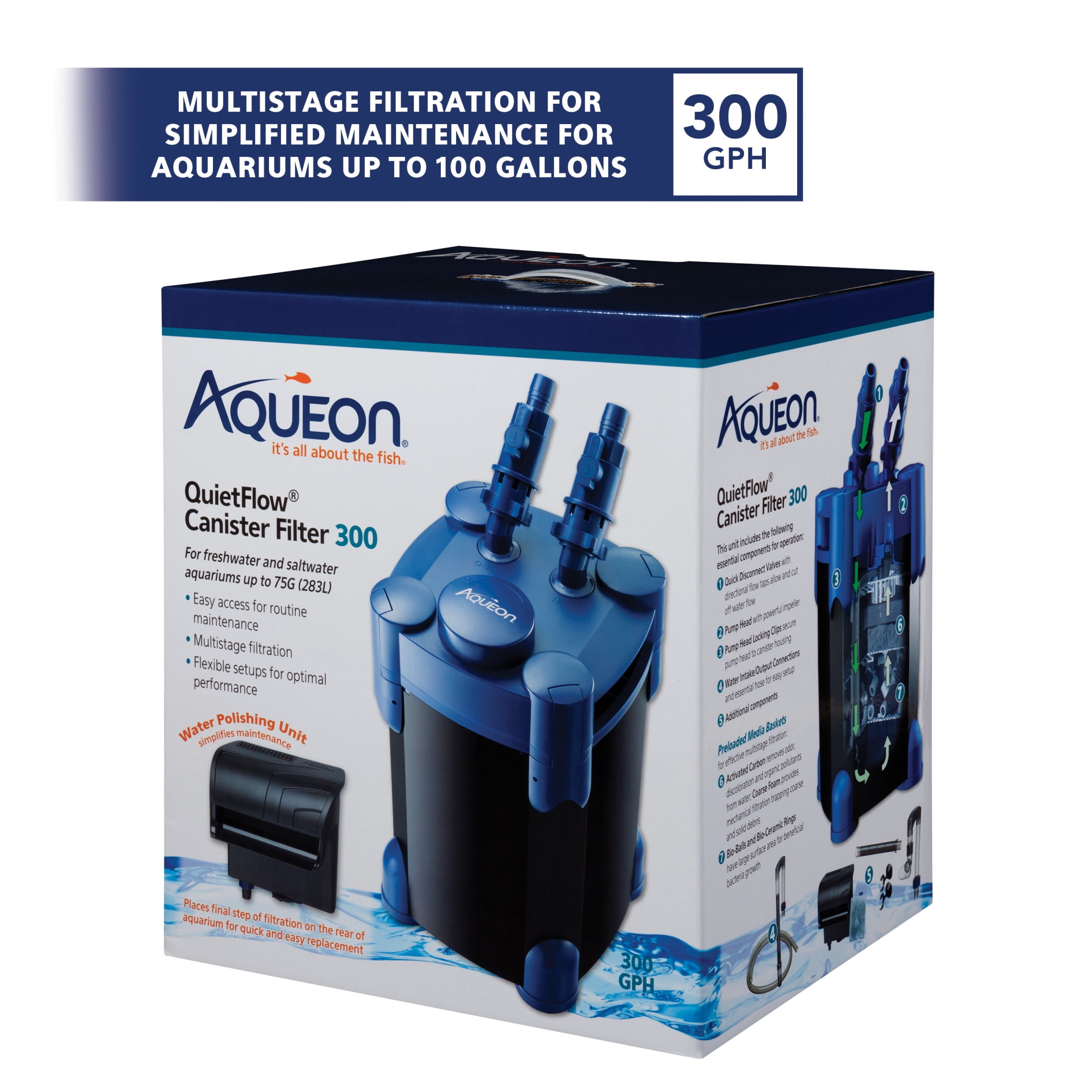 Aqueon QuietFlow Canister Aquarium Filter Up to 75 Gallons - Image 5
